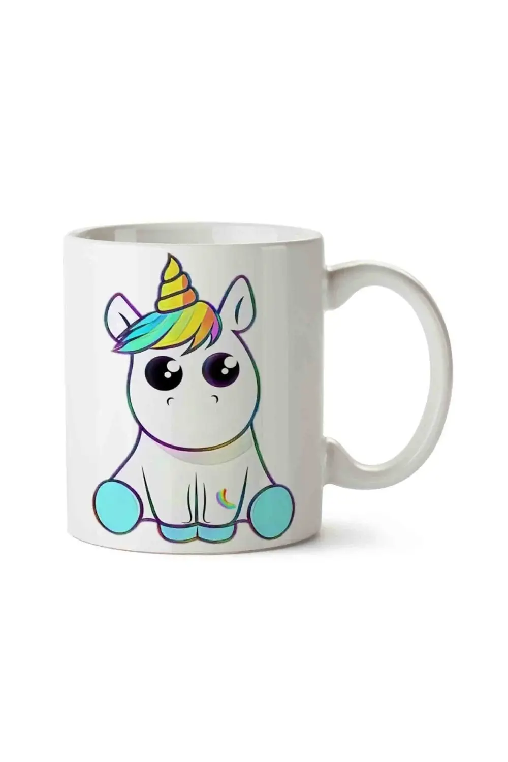 Unicorn Sticker Decal Porselen Kupa Bardak