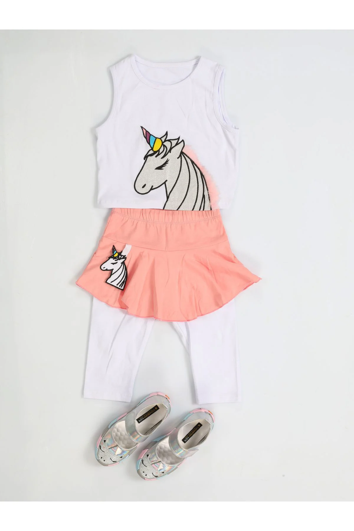 Unicorn Tayt+ T-shirt Kız Çocuk Takım