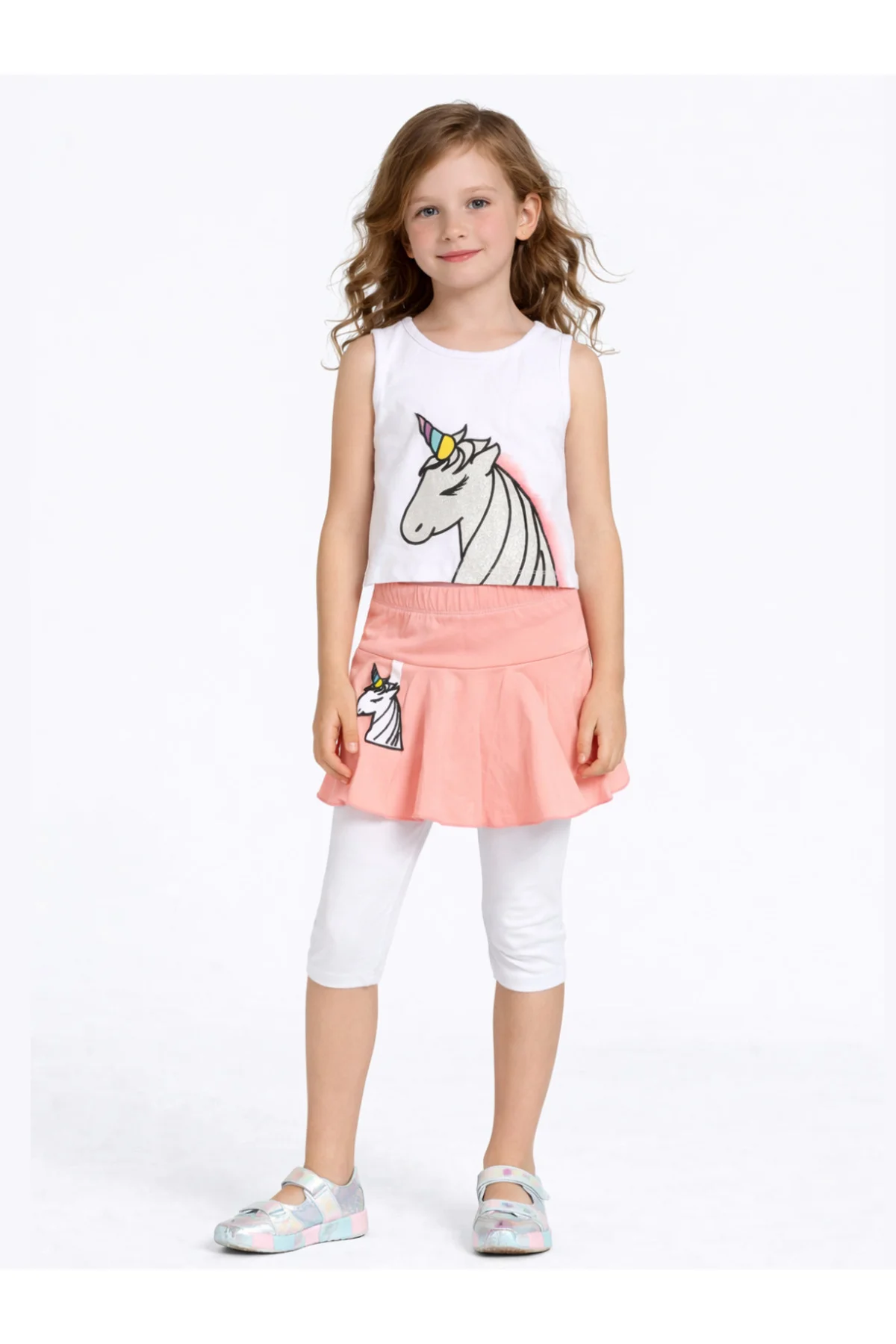 Unicorn Tayt+ T-shirt Kız Çocuk Takım
