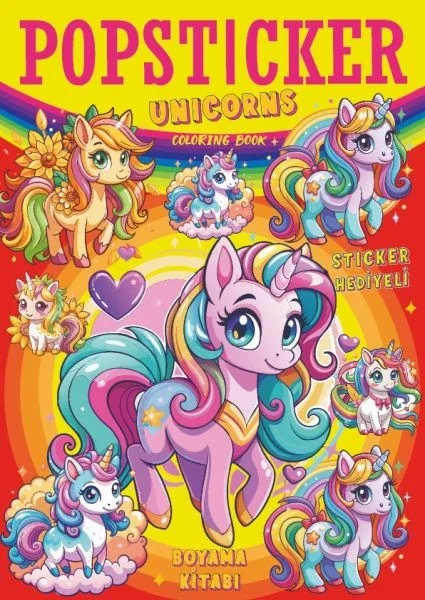 Unicorns Boyama Kitabı Popsticker Fiyatı, Yorumları ve Özellikleri