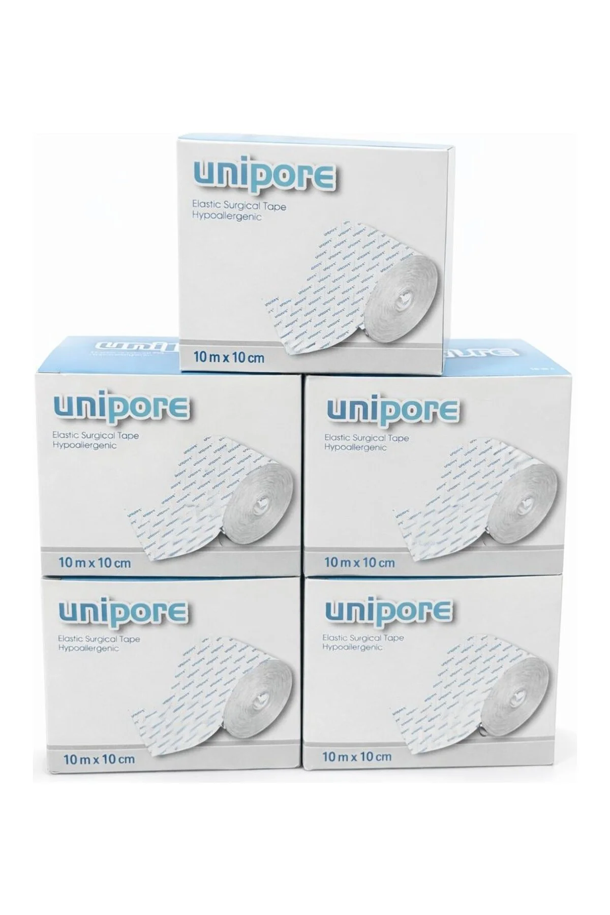 Unipore Elastik Cerrahi Sabitleme Bandı 10 cm x 10 M – 5’li Paket