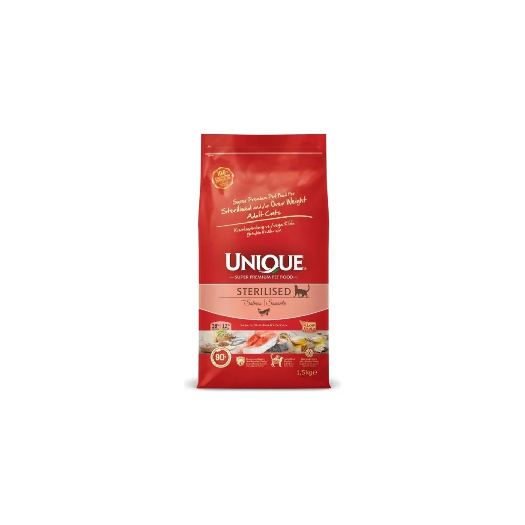 Unique Adult Cat Sterılısed Wıth Salmon 1,5 kg