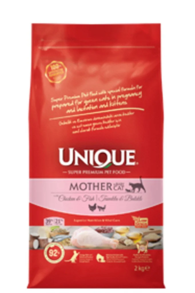 Unique Tavuklu ve Balıklı Anne ve Yavru Kedi Maması 2 Kg