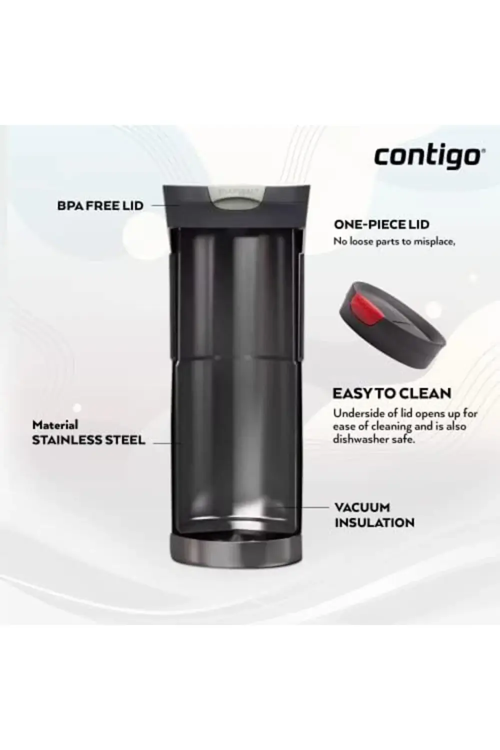 Üniseks Byron içecek şişesi,Kırmızı,470 ml,470 ml 2li paket 11447