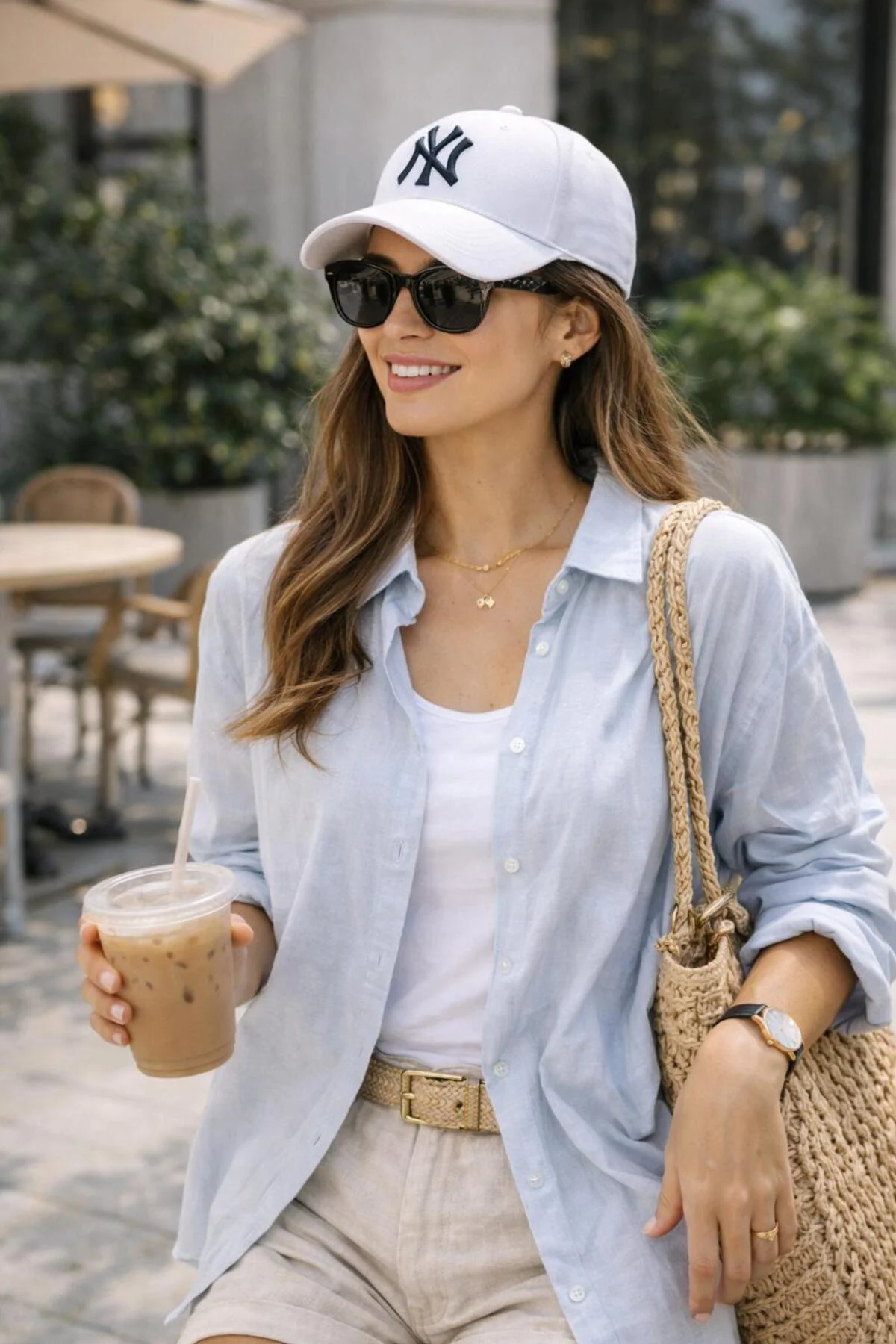 Unisex 2'li Set Ayarlanabilir Şapka, NY Nakışlı Şapka, Kadın,Erke