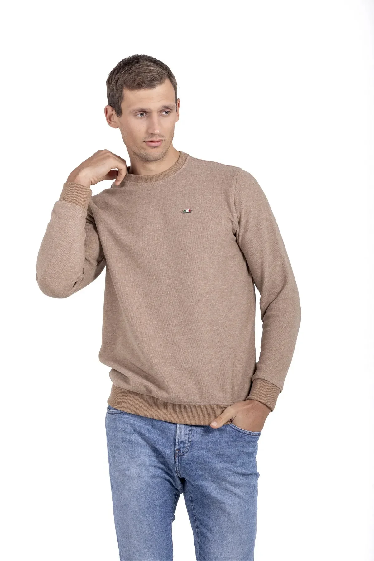 Unisex 4 Mevsim Kazak Selanik Örgü Bisiklet Yaka Unisex 4 Mevsim Kazak Selanik Örgü Bisiklet Yaka