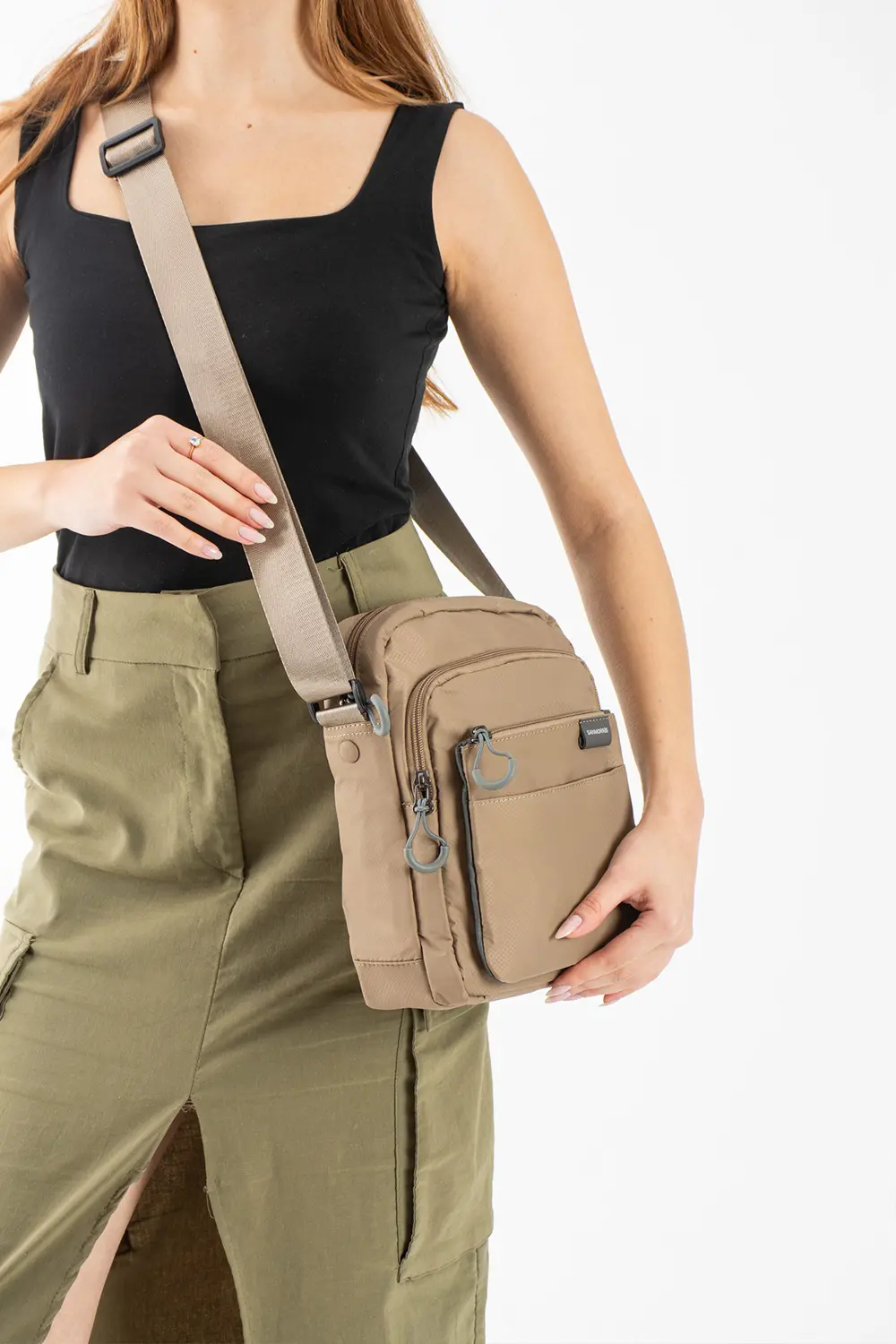 Unisex 5 Bölmeli Suya Dayanıklı Paraşüt Kumaş Organizer Çanta