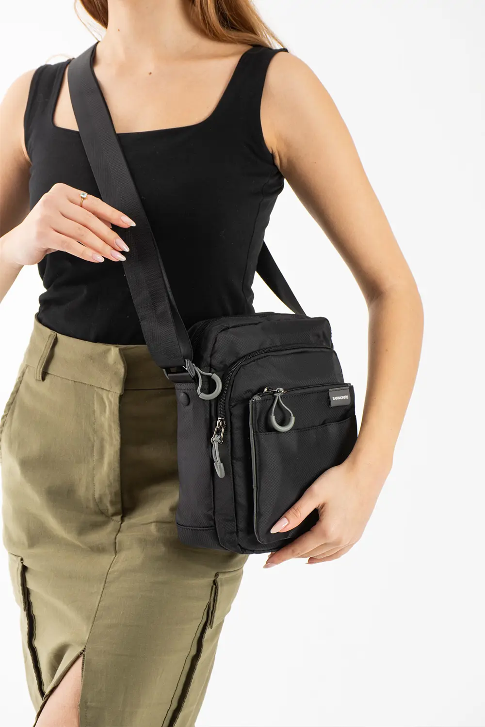 Unisex 5 Bölmeli Suya Dayanıklı Paraşüt Kumaş Organizer Çanta