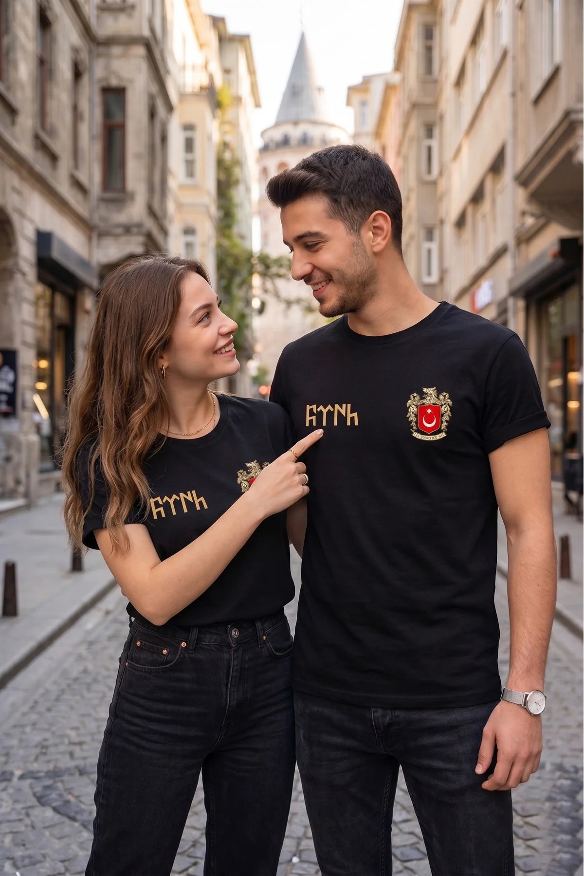 Unisex Antrasit Göktürkçe Türk Yazılı ve Türkiye Armalı Bisiklet 