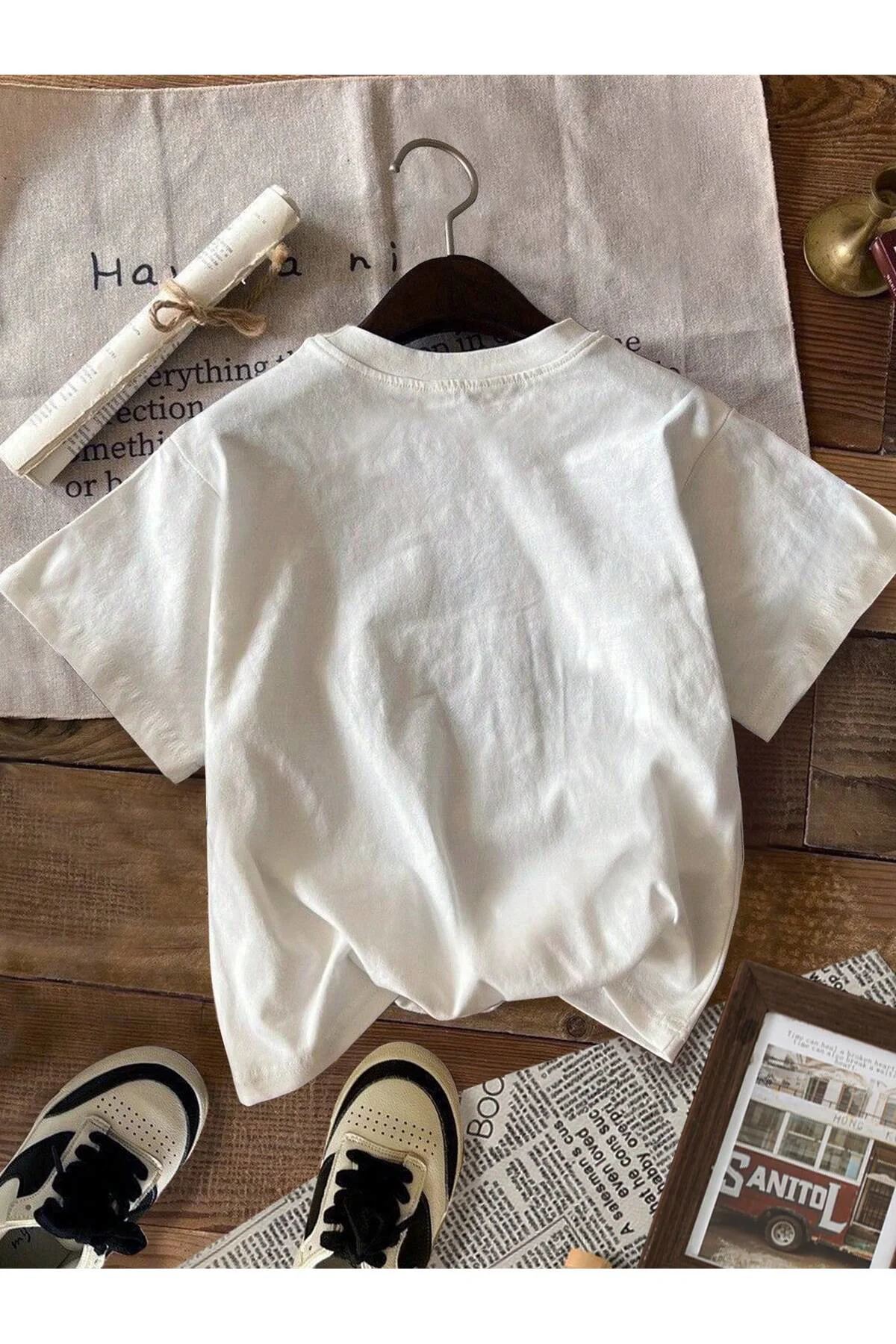 Unisex Arizona Baskılı Oversize T-Shirt