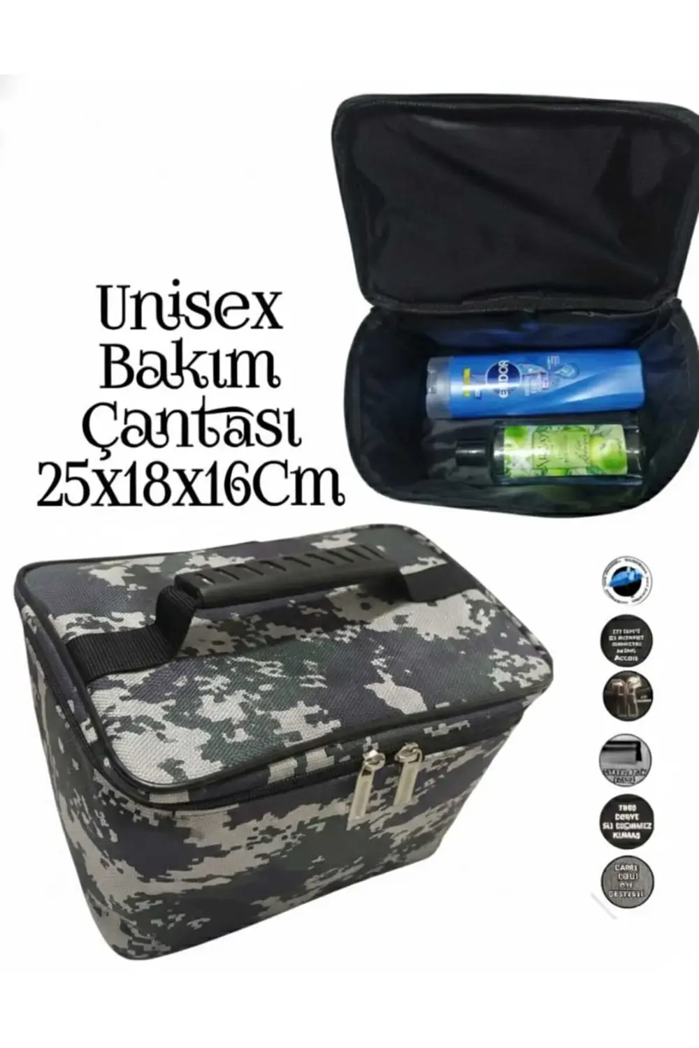 UNİSEX BAKIM ÇANTASI ŞAMPUANLIK BOY