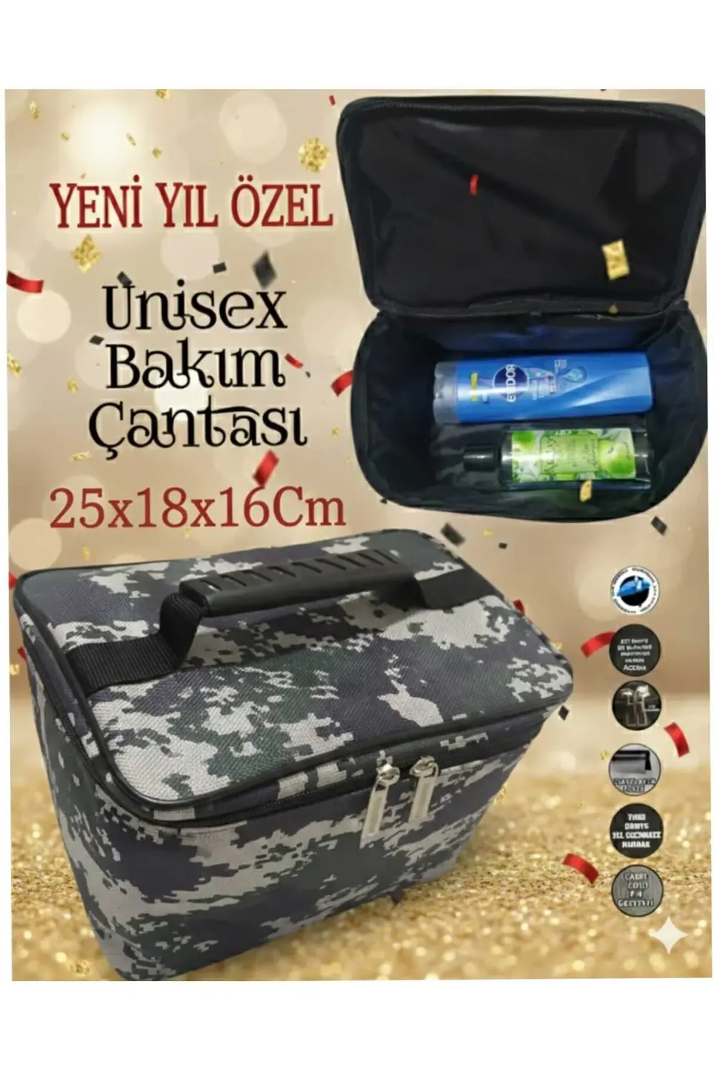 UNİSEX BAKIM ÇANTASI ŞAMPUANLIK BOY