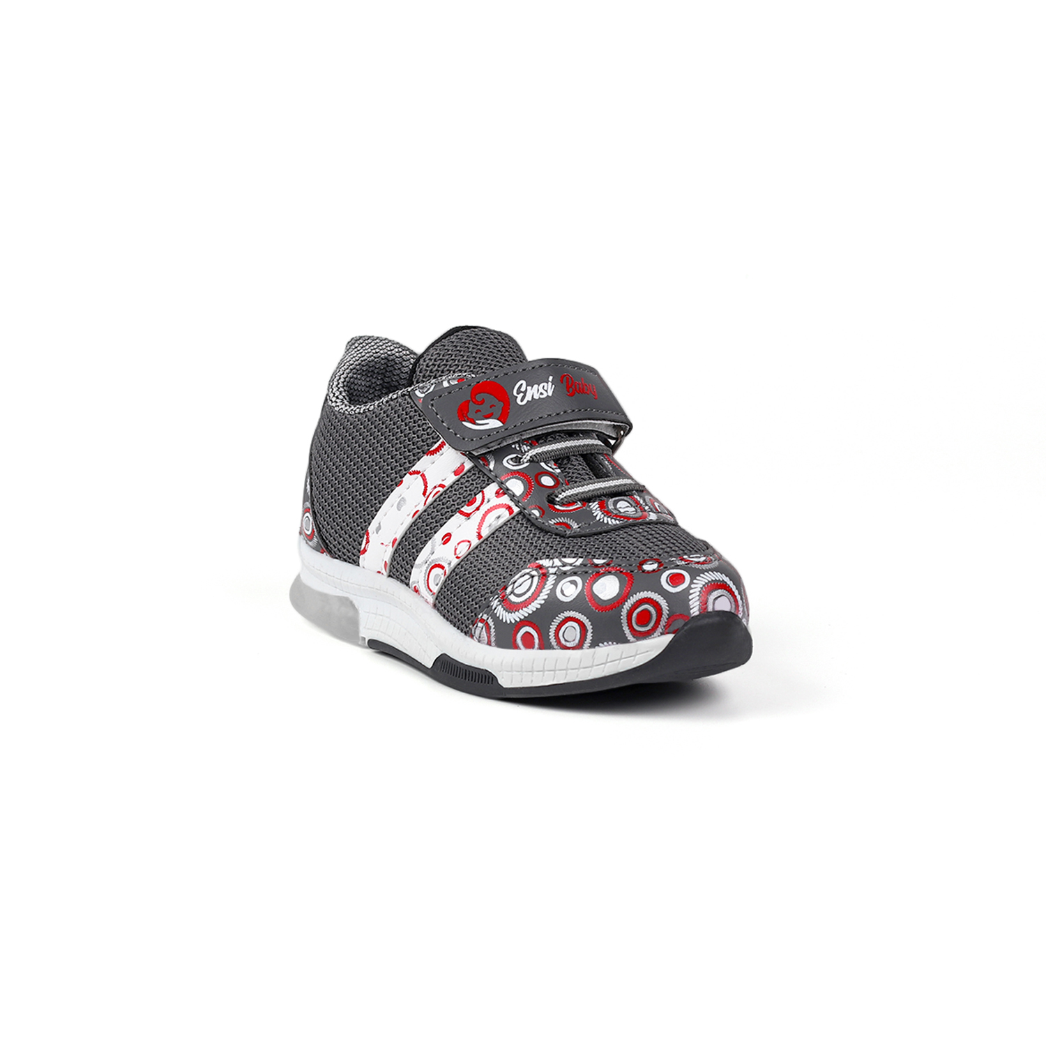 Unisex Bebe Füme Desenli Işıklı Cırtlı Sneaker Günlük Spor Ayakka