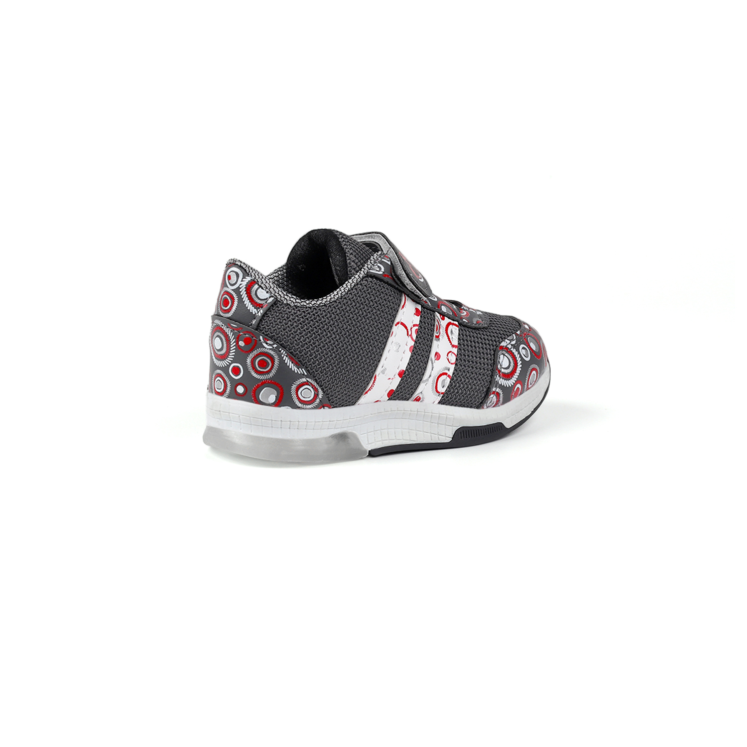 Unisex Bebe Füme Desenli Işıklı Cırtlı Sneaker Günlük Spor Ayakka