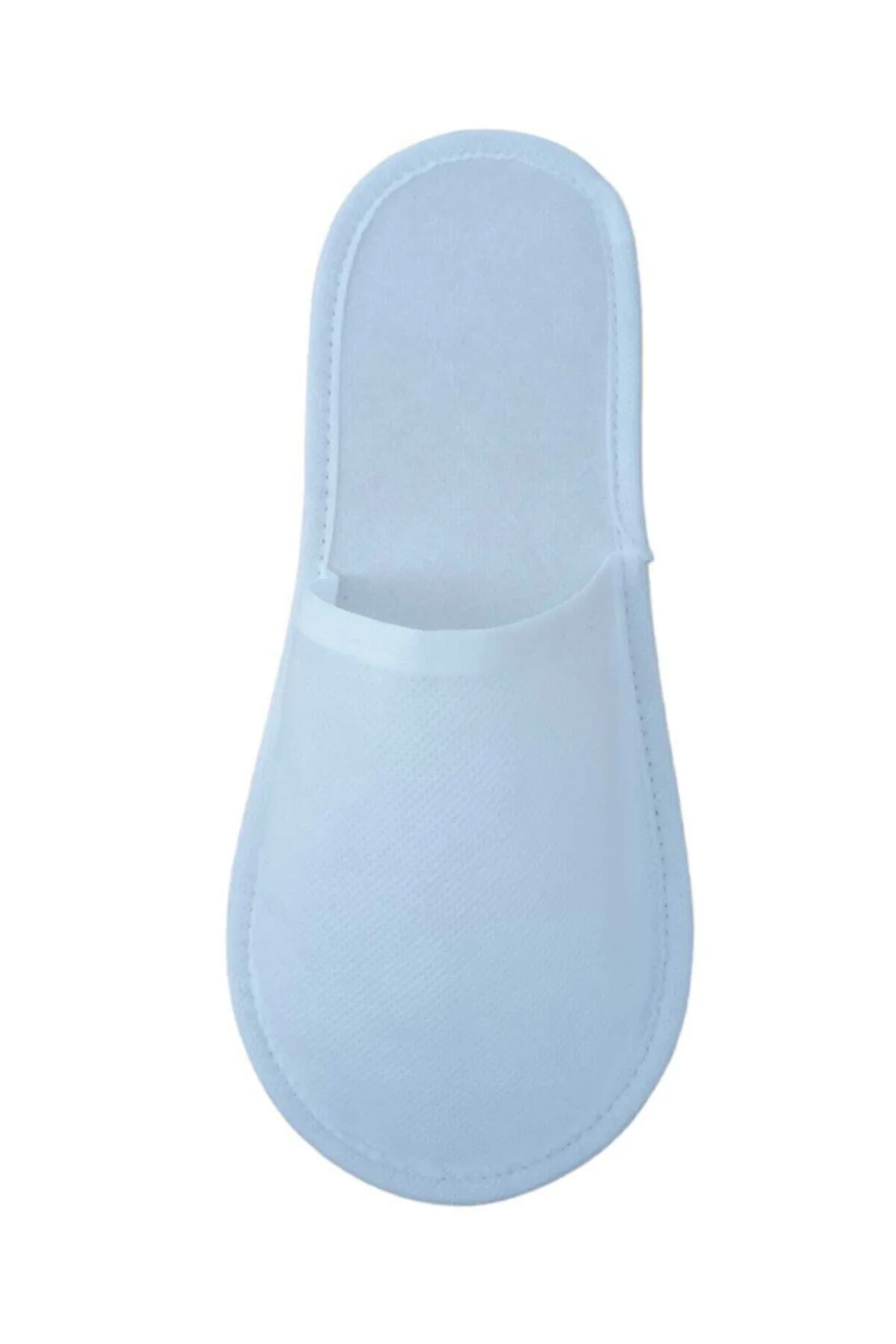 Unisex Beyaz 100 Çift Tek Kullanımlık Biyeli Tela Terlik