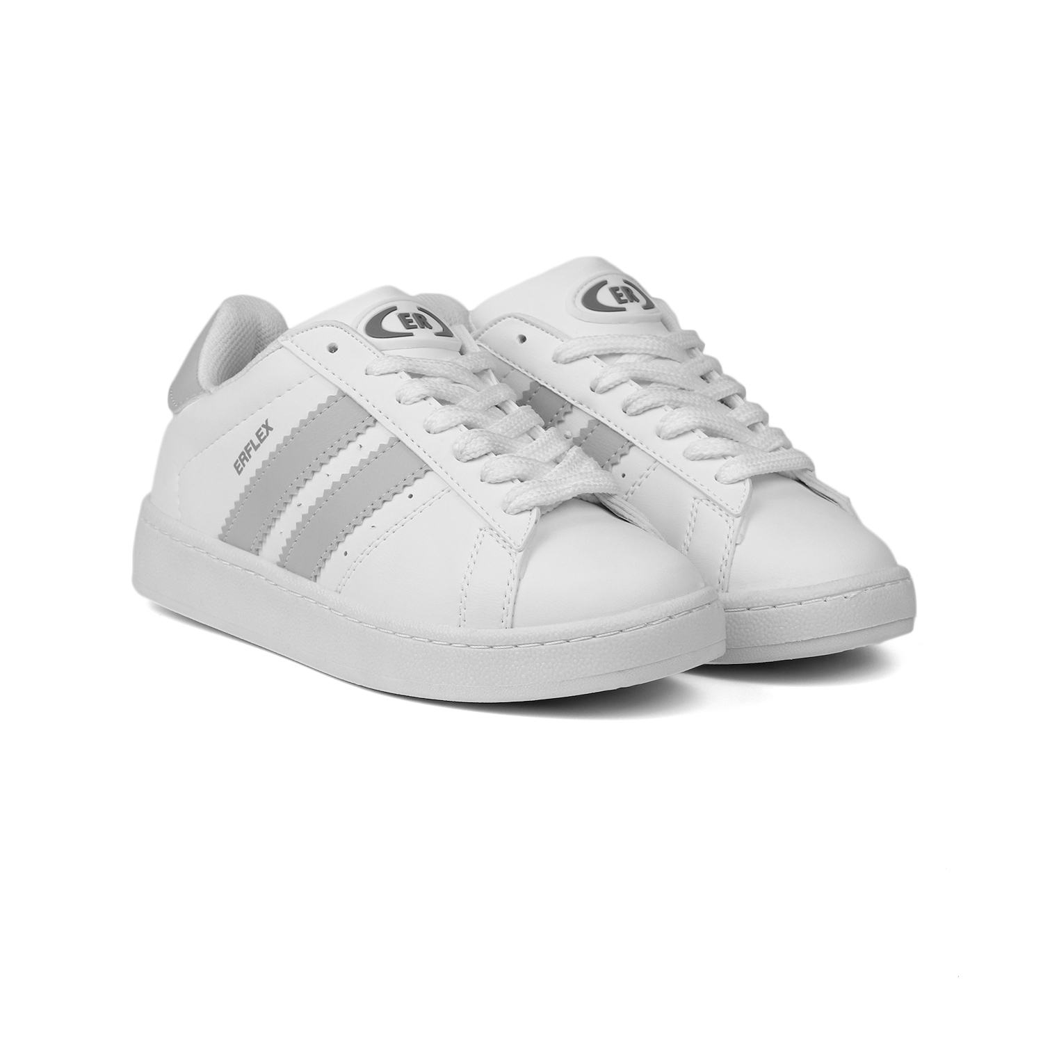 Unisex Beyaz Buz Bağcıklı Rahat Sneaker Günlük Spor Ayakkabı