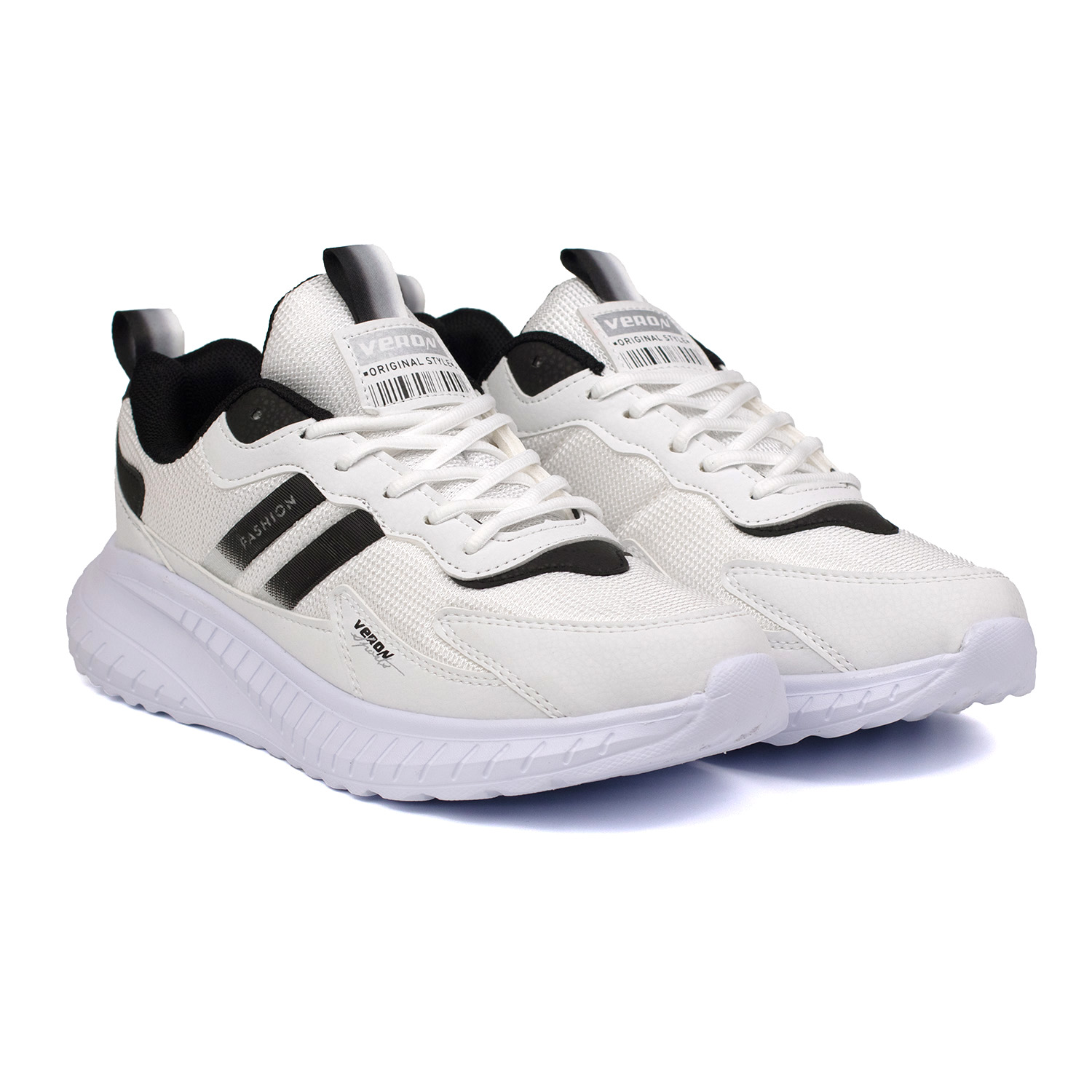 Kajila Unisex Beyaz Siyah Bağcıklı Esnek Hafif Günlük Sneaker Spor Ayakk Kajila Unisex Beyaz Siyah Bağcıklı Esnek Hafif Günlük Sneaker Spor Ayakk