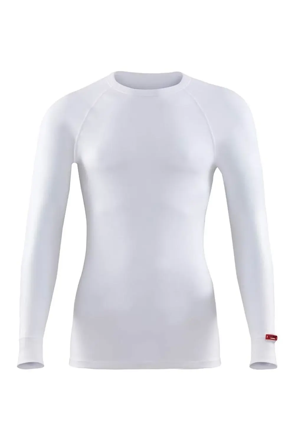 Unisex Beyaz Uzun Kol O Yaka Termal Içlik
