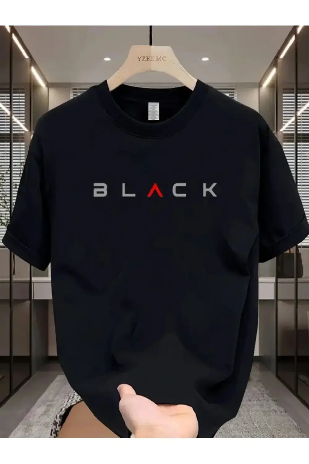 Unisex Bisiklet Yaka Oversize Tshirt