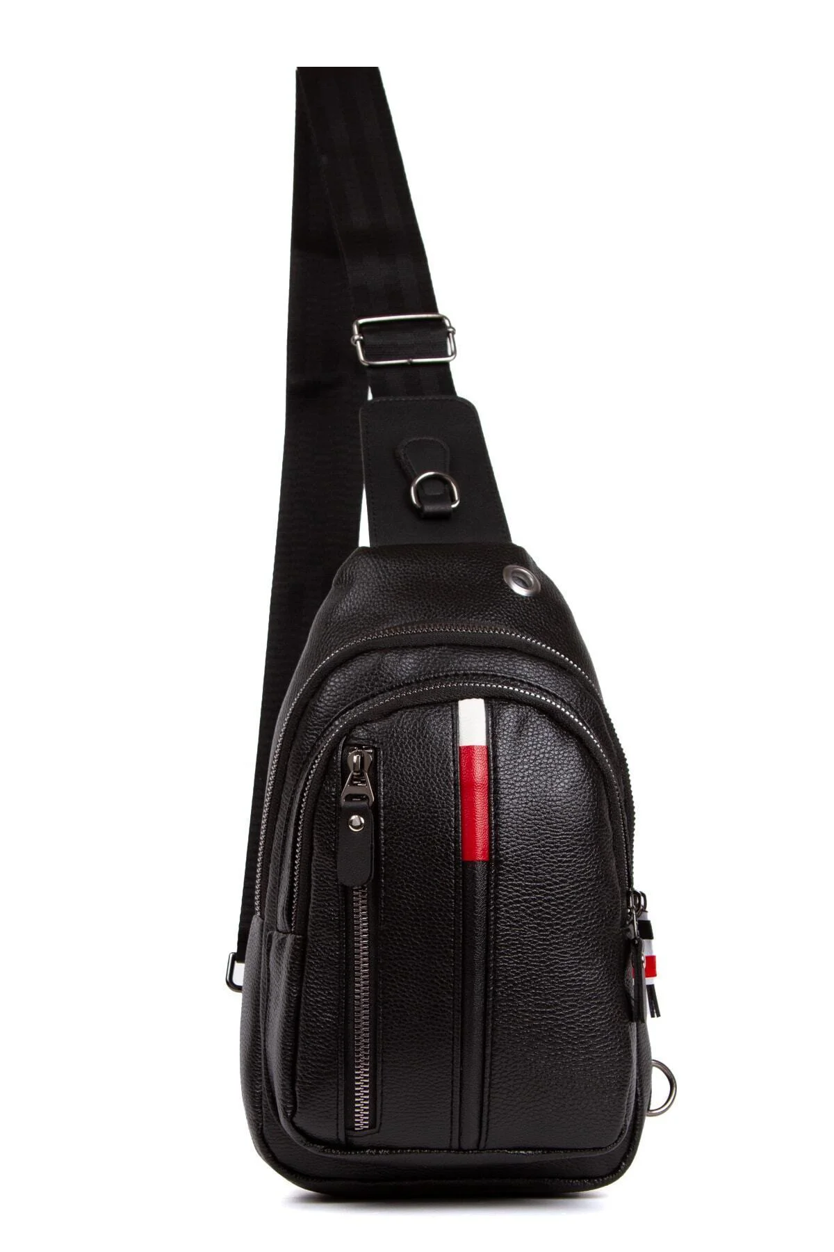 Unisex Çapraz Omuz Ve Bel Çantası Siyah Suya Dayanıklı Günlük Seyahat Çantası (BOY:30CM EN:16CM)