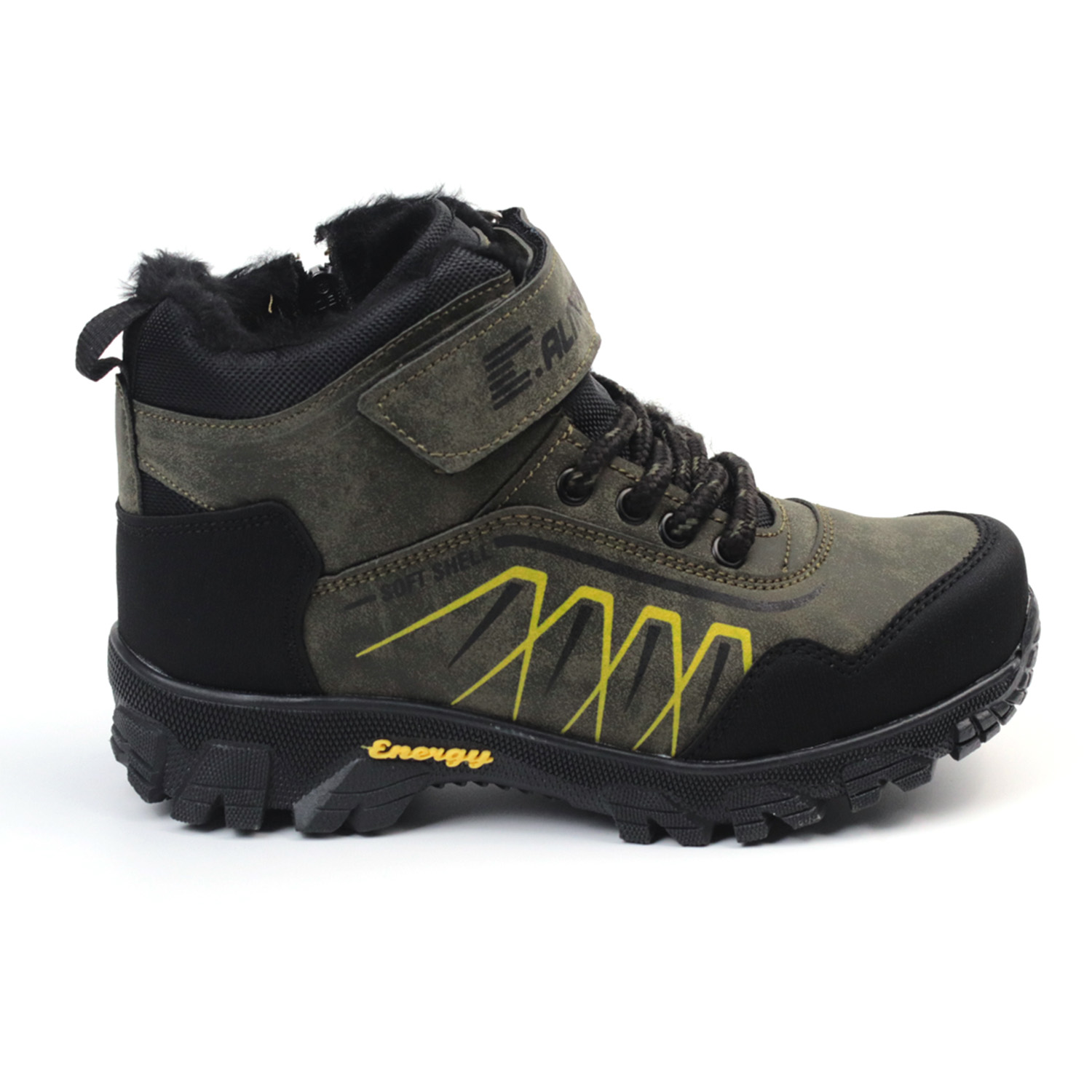 Kajila Unisex Çocuk Haki Siyah İçi Kürklü Kışlık Termo Taban Suya Soğuğa Kajila Unisex Çocuk Haki Siyah İçi Kürklü Kışlık Termo Taban Suya Soğuğa