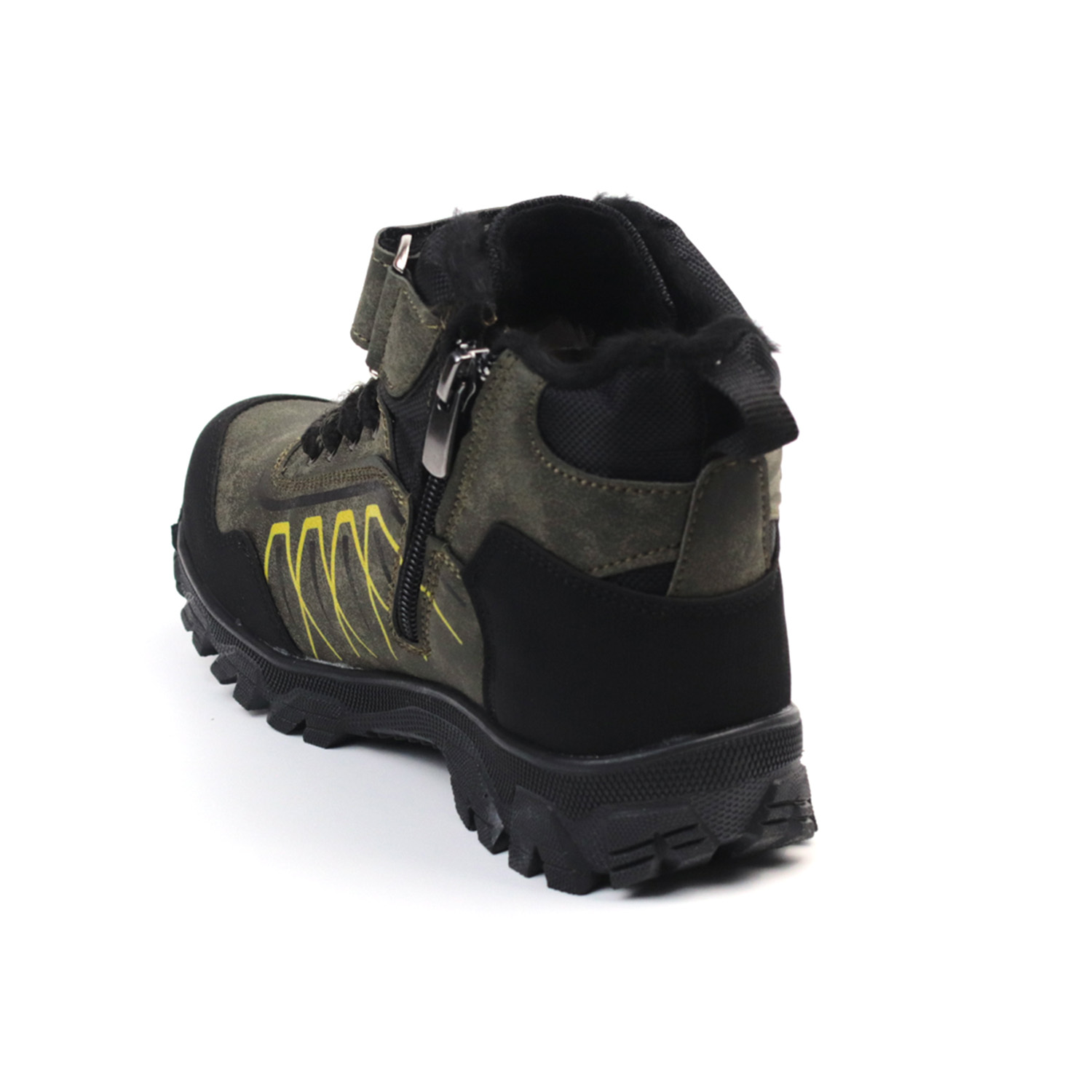 Kajila Unisex Çocuk Haki Siyah İçi Kürklü Kışlık Termo Taban Suya Soğuğa Kajila Unisex Çocuk Haki Siyah İçi Kürklü Kışlık Termo Taban Suya Soğuğa