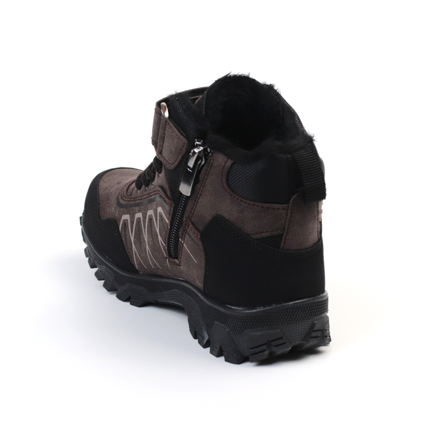 Kajila Unisex Çocuk Kahve Siyah İçi Kürklü Kışlık Termo Taban Suya Soğuğ Kajila Unisex Çocuk Kahve Siyah İçi Kürklü Kışlık Termo Taban Suya Soğuğ