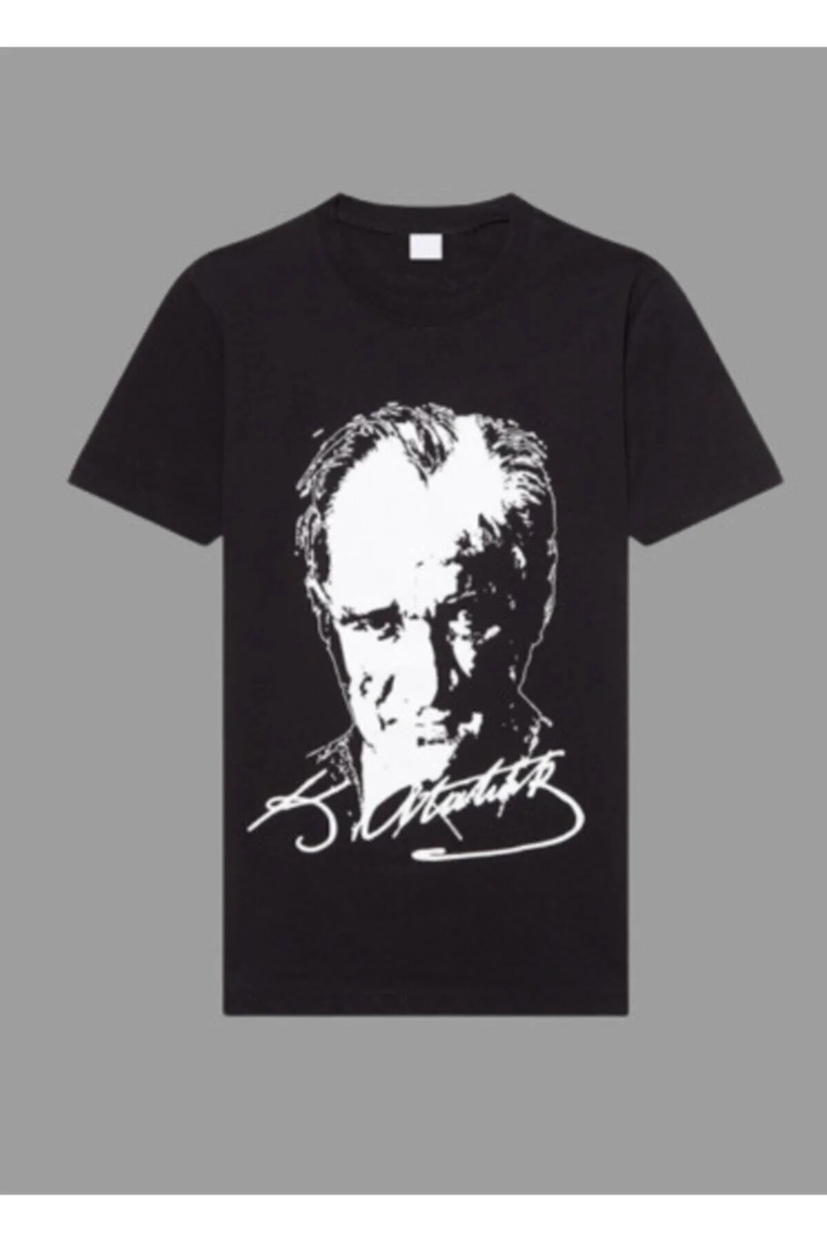Unisex Çocuk Siyah Atatürk Baskılı T-shirt Unisex Çocuk Siyah Atatürk Baskılı T-shirt