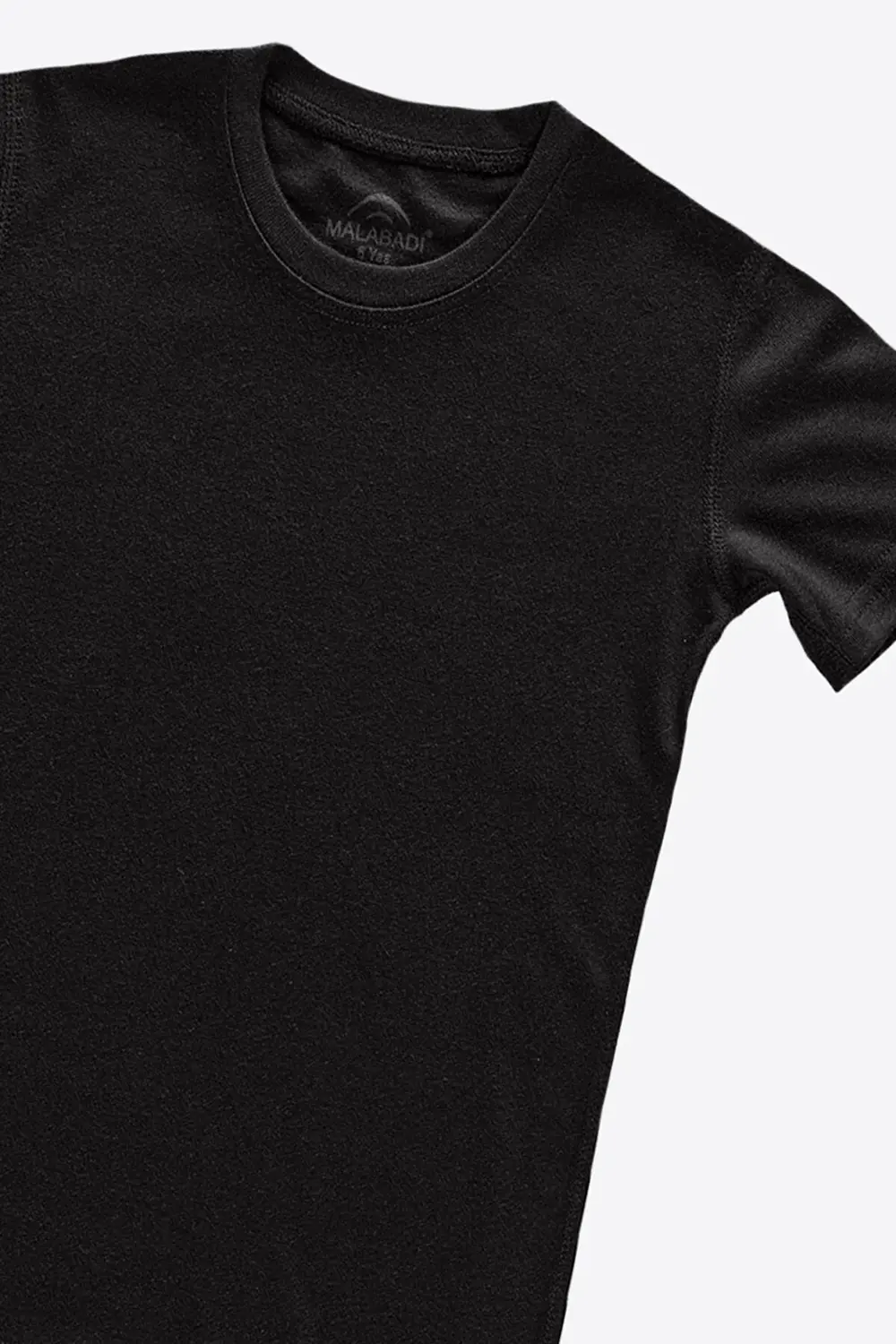 Unisex Çocuk Siyah Kısa Kollu Viloft Termal Üst Içlik 402