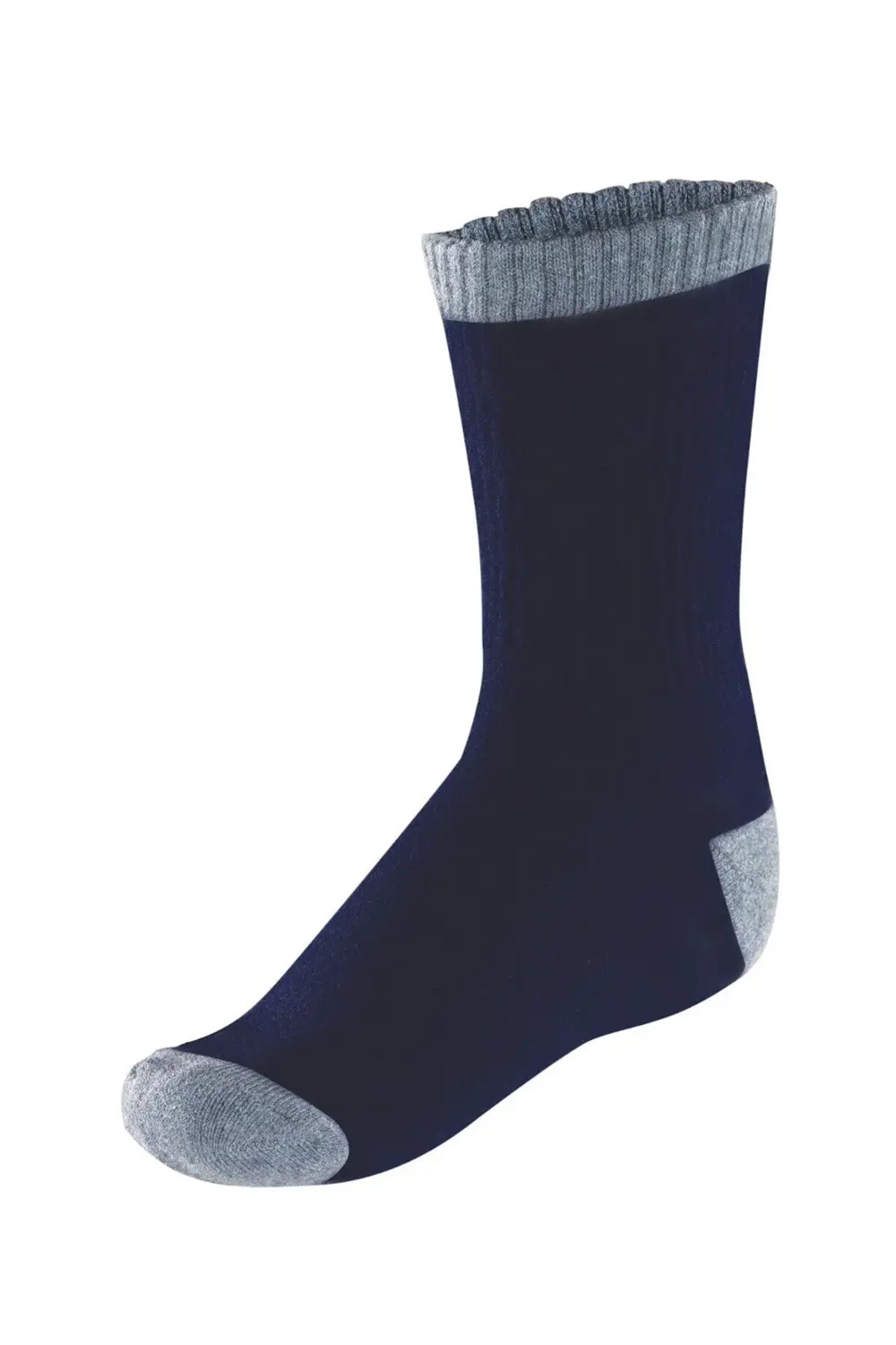 Unisex Çocuk Termal 2'li Çorap Siyah Antrasit