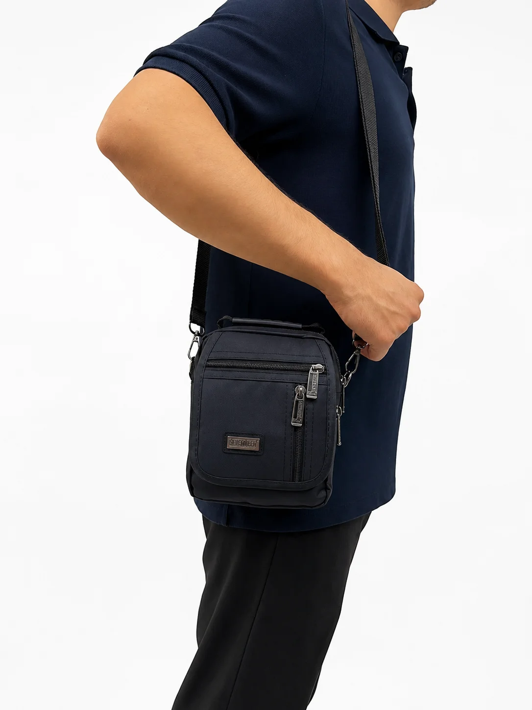 Unisex Çok Bölmeli Fermuarlı Günlük Organizer Bel, El ve Omuz Çantası