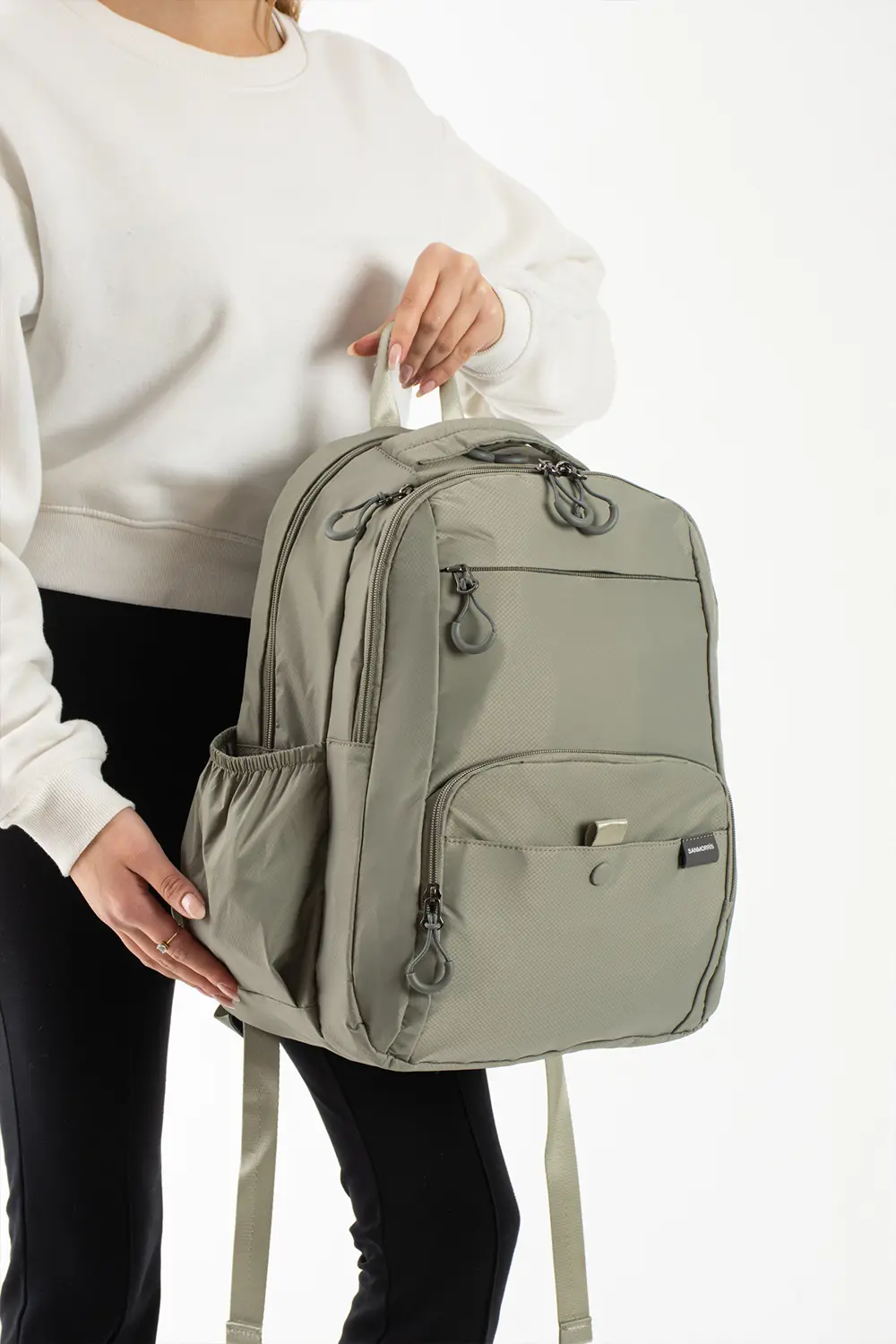 Unisex Çok Bölmeli Suya Dayanıklı Paraşüt Kumaş Laptop Bölmeli Ok