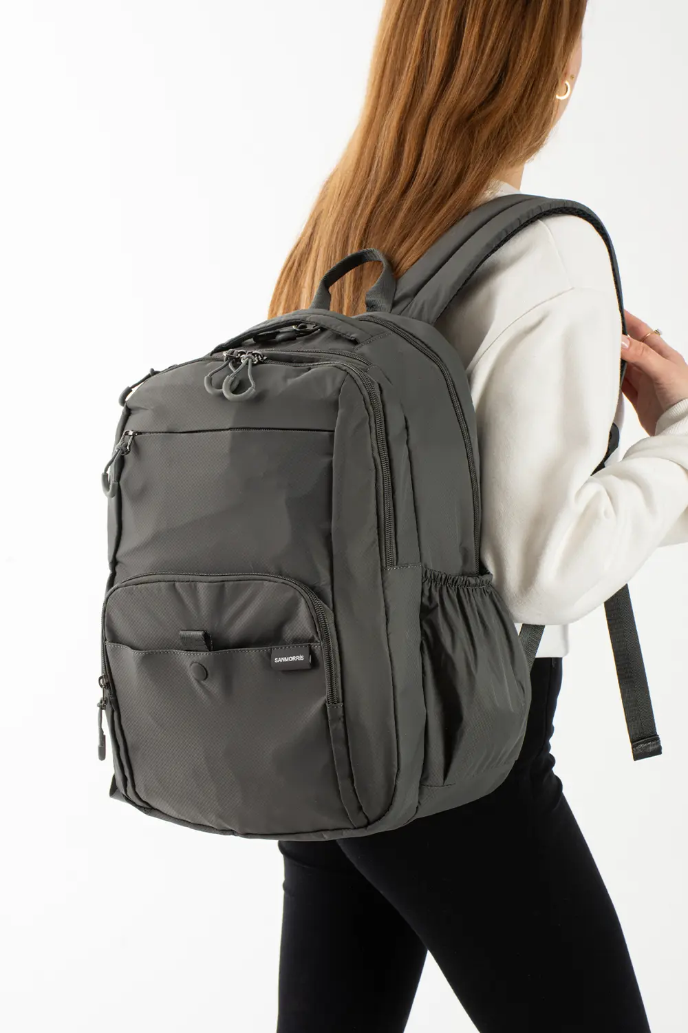 Unisex Çok Bölmeli Suya Dayanıklı Paraşüt Kumaş Laptop Bölmeli Ok