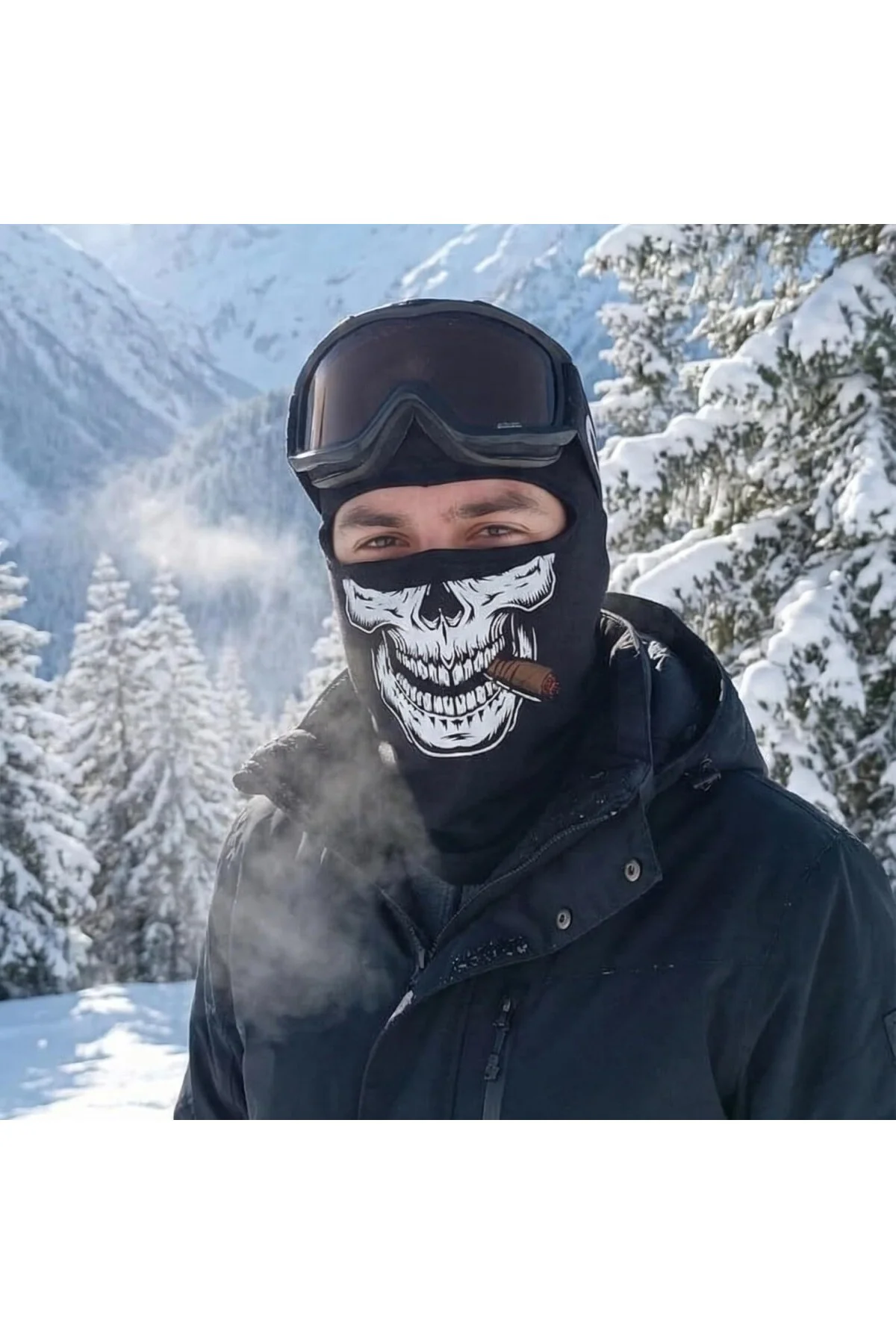 Unisex Çok Desenli Balaklava Yüz Maskesi - Motosiklet, Kayak, Kış Sporları için Nefes Alabili
