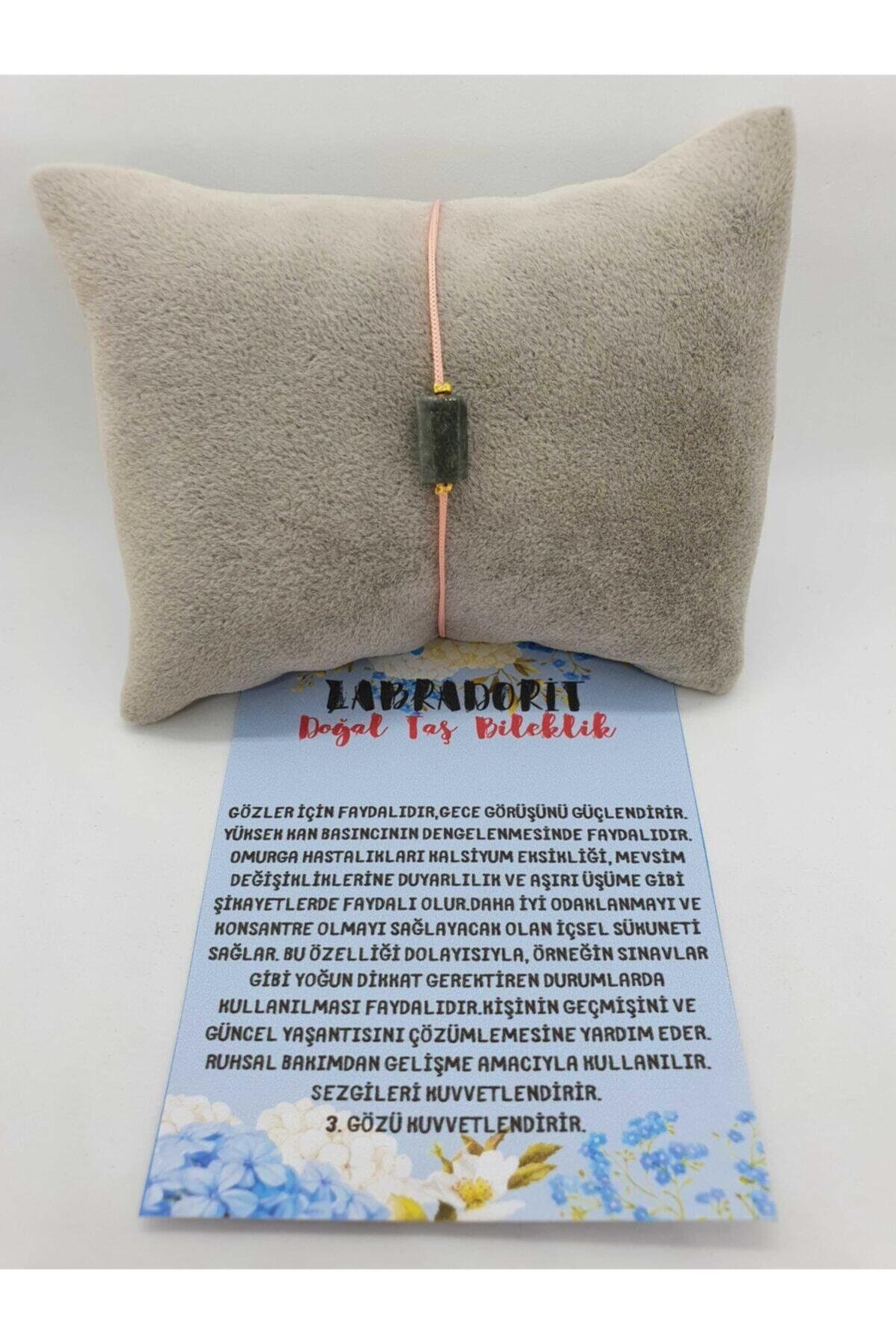 Unisex Doğal Taş Labradorit Taşı Bileklik