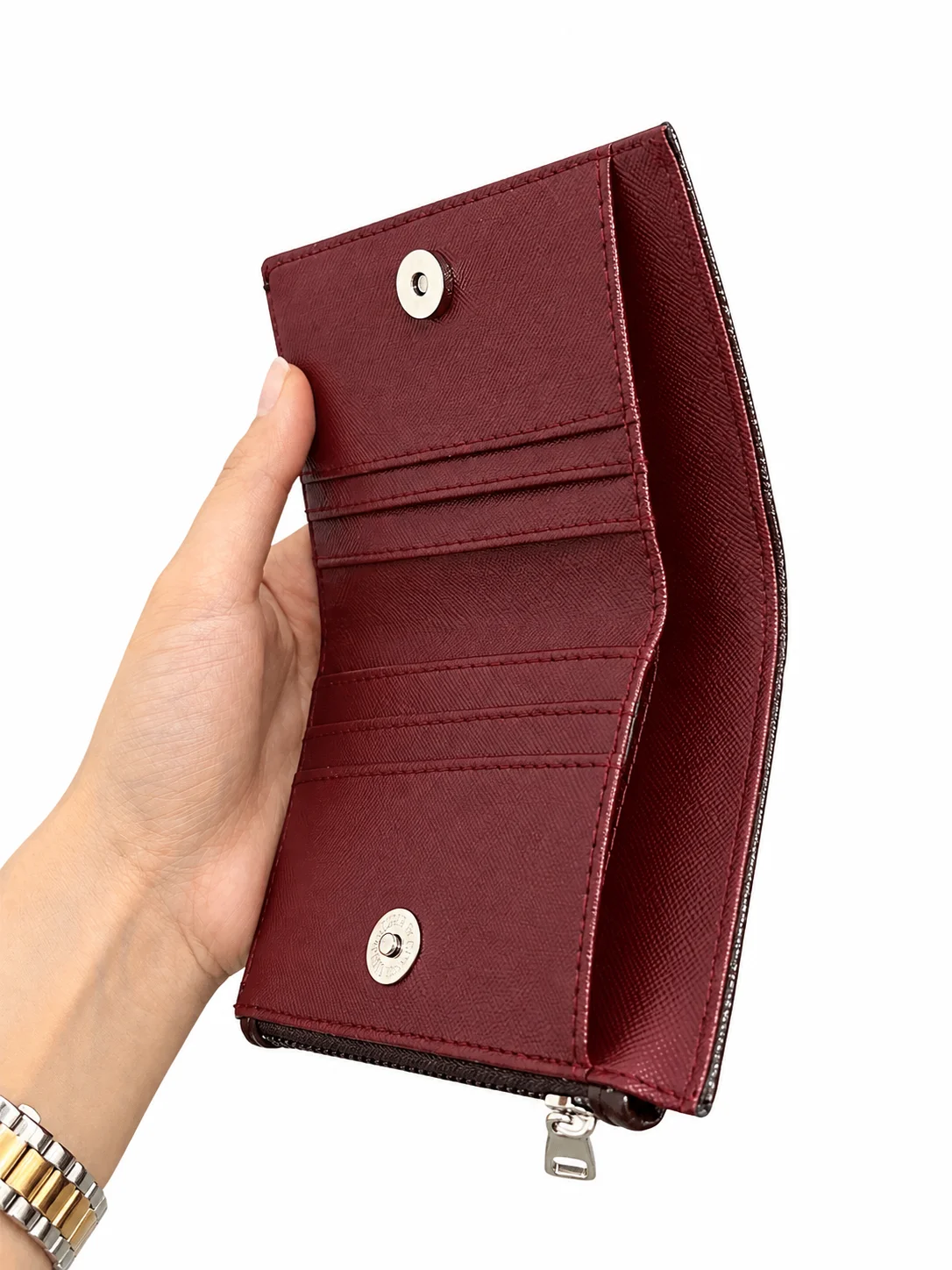 Unisex Fermuarlı Kartlık Çok Gözlü Kompakt Cüzdan S-2006 Unisex Fermuarlı Kartlık Çok Gözlü Kompakt Cüzdan S-2006