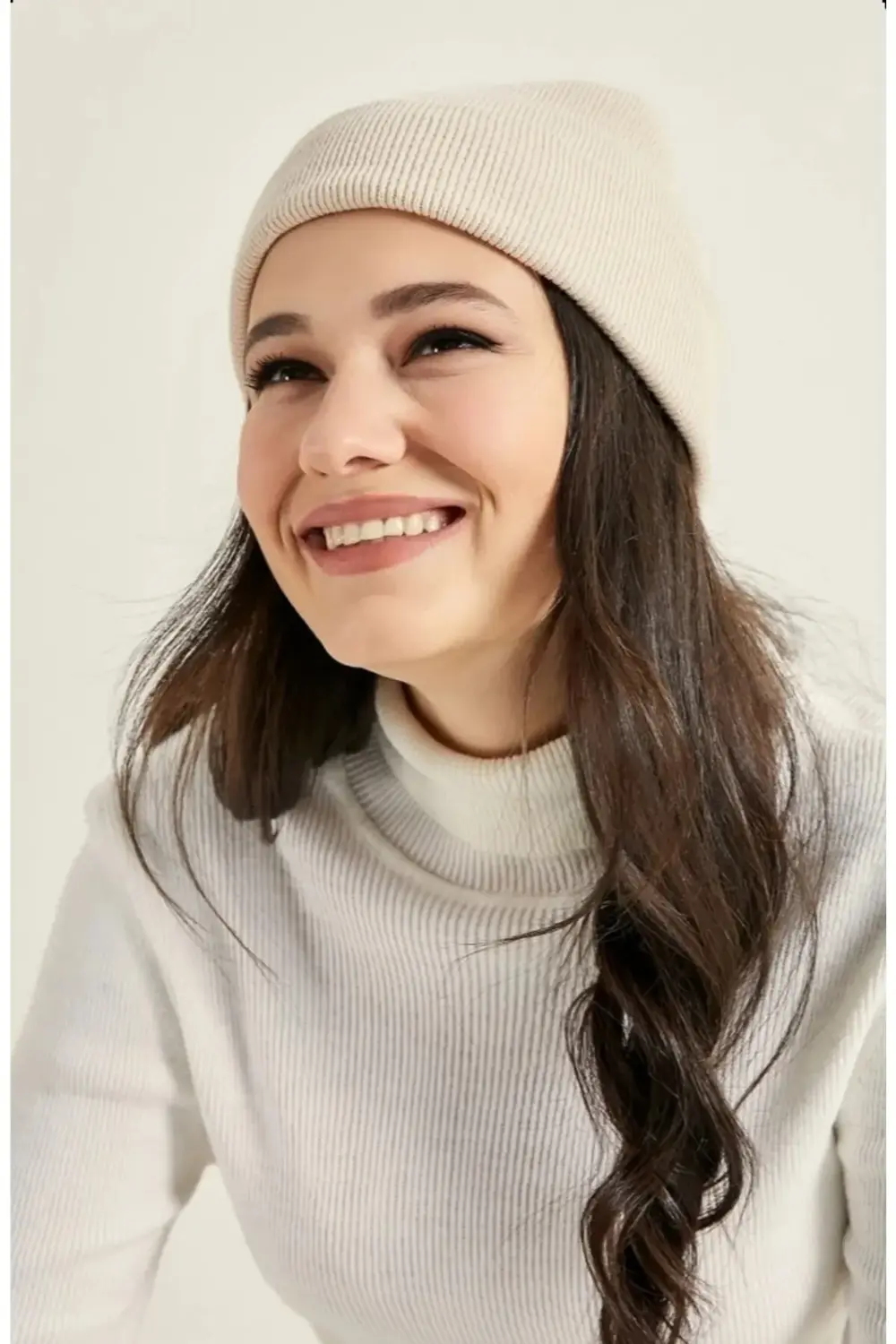 Unisex Katlamalı Bere