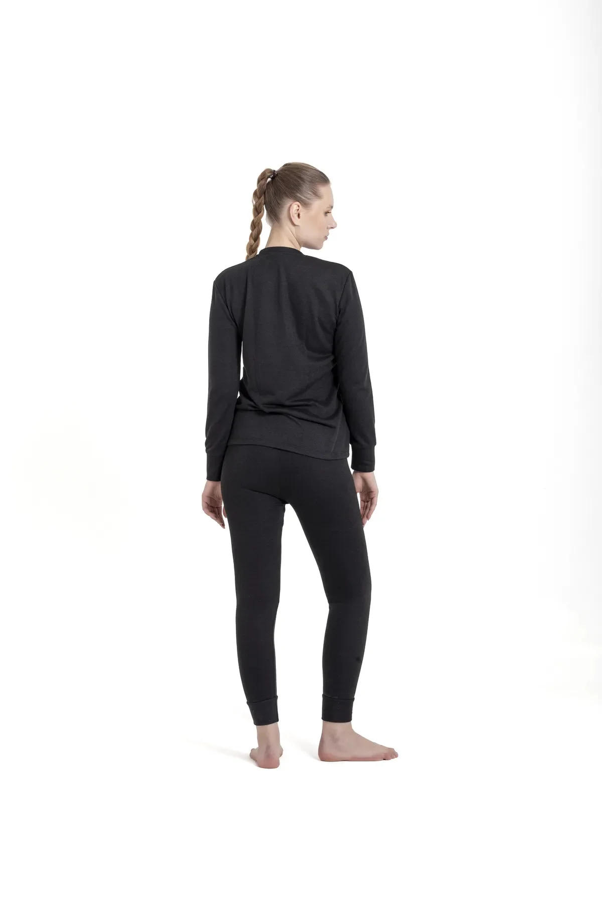 Unisex Kışlık Siyah Rahat Kullanım Esnek  Termal Içlik Set 3. Sev