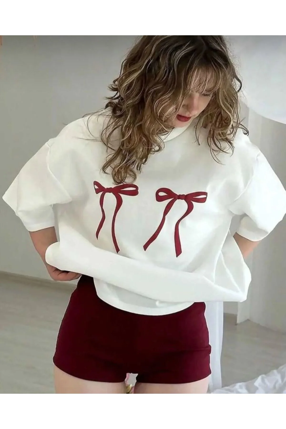 Unisex Kurdele Baskılı Genç Oversize Tshirt Fiyatı, Yorumları ve Özellikleri