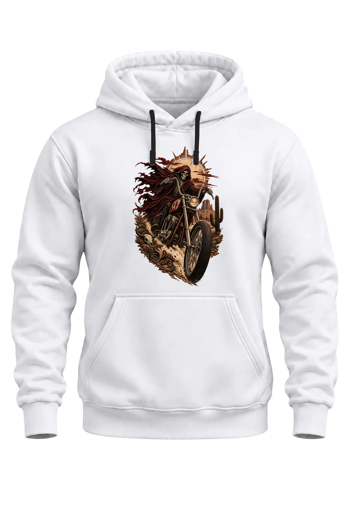 Unisex Kuru Kafa Motorcu Baskılı Kapüşonlu Sweatshirt – Vintage Chopper Biker Hoodie Unisex Kuru Kafa Motorcu Baskılı Kapüşonlu Sweatshirt – Vintage Chopper Biker Hoodie
