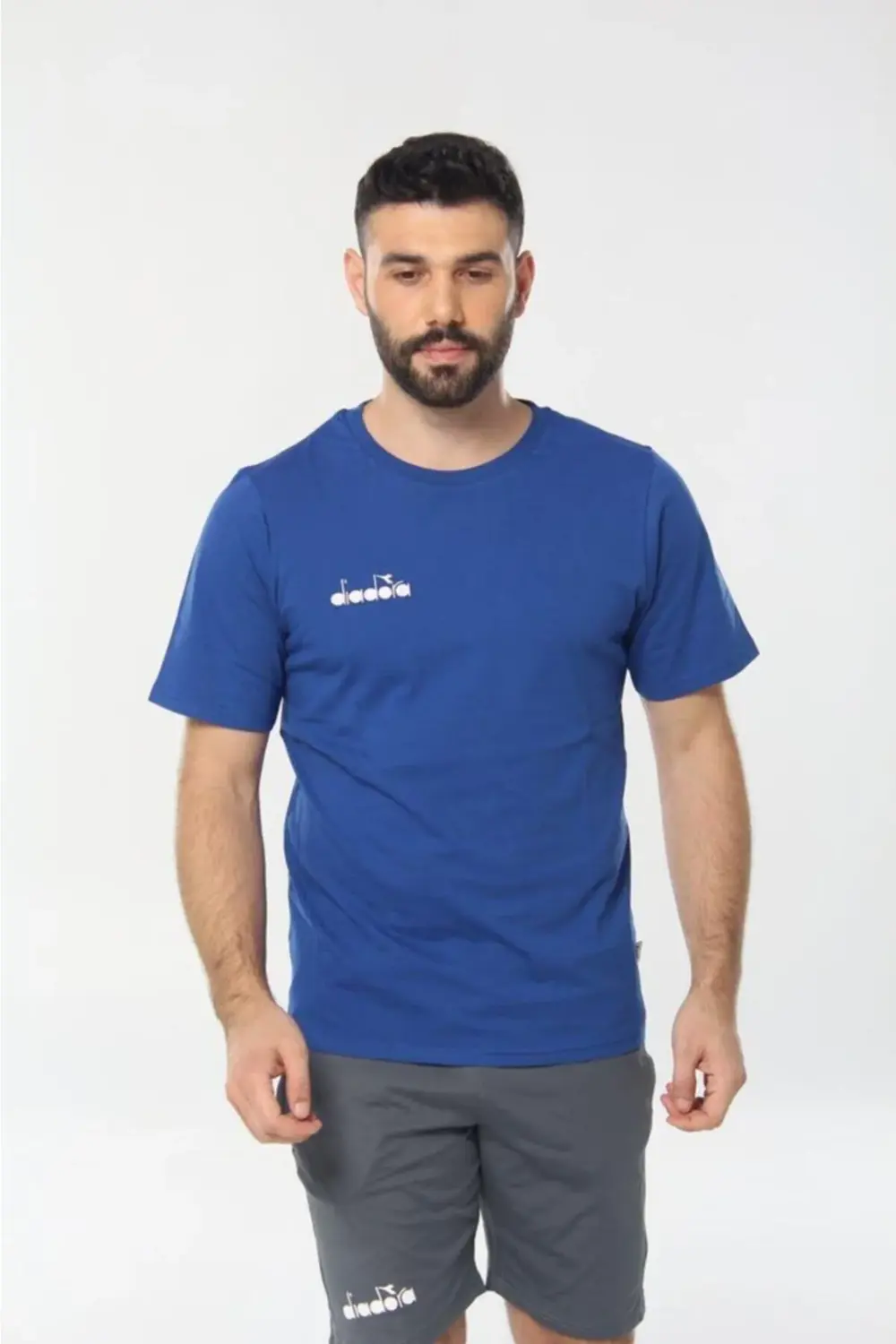 Unisex Lacivert Veni Suprem Penye Spor T-Shirt