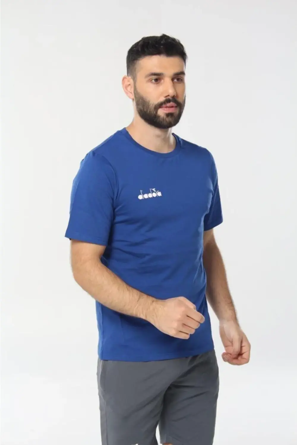 Unisex Lacivert Veni Suprem Penye Spor T-Shirt