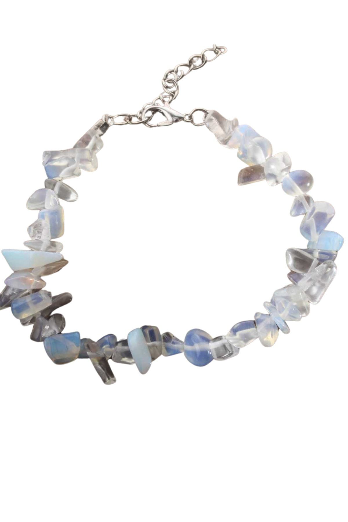 Unisex Opal Taşı Doğal Taş Bileklik