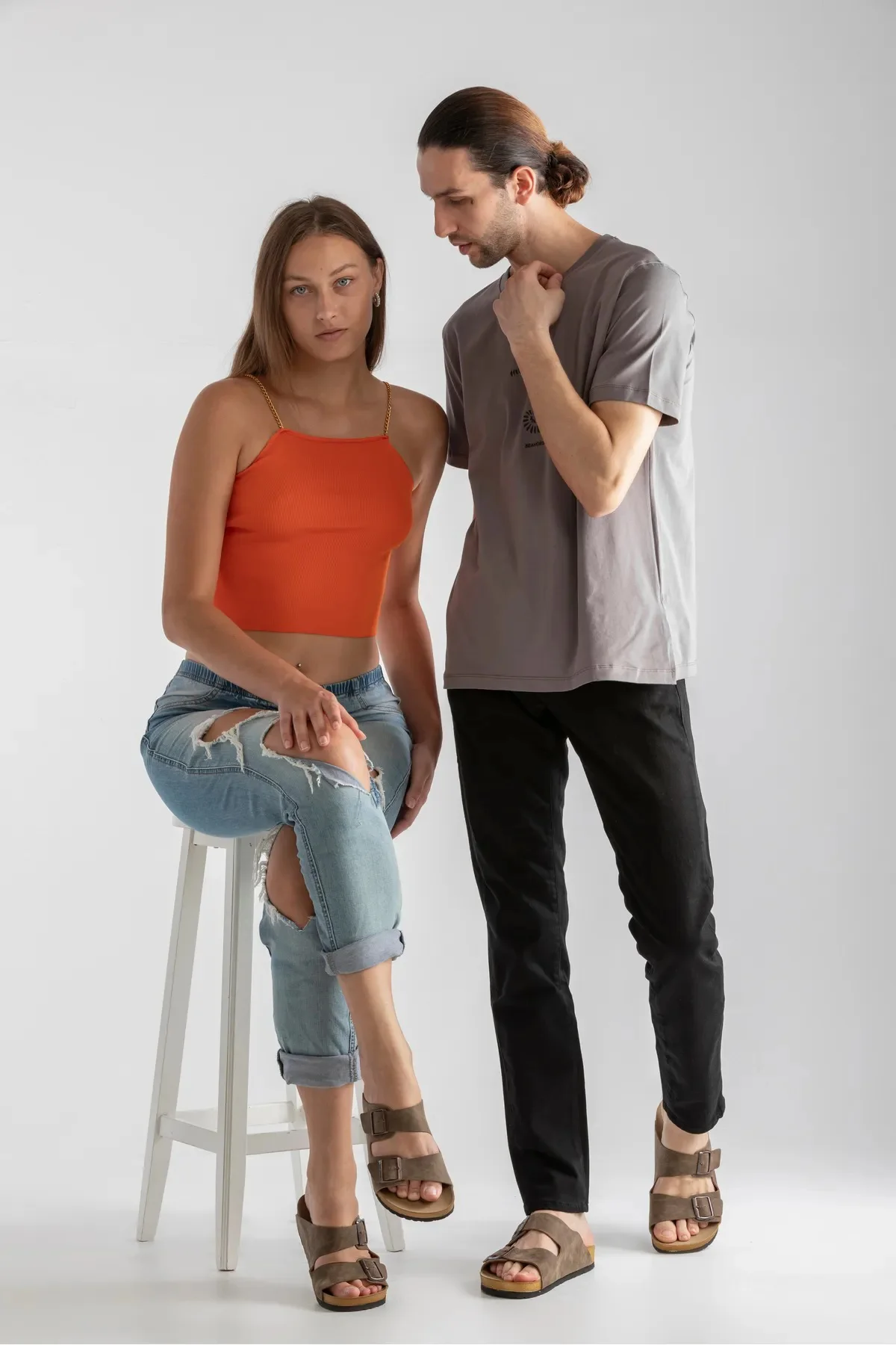 Unisex Ortopedik Tabanlı Konfor Modeli Terlik Çift Bantlı Tokalı 