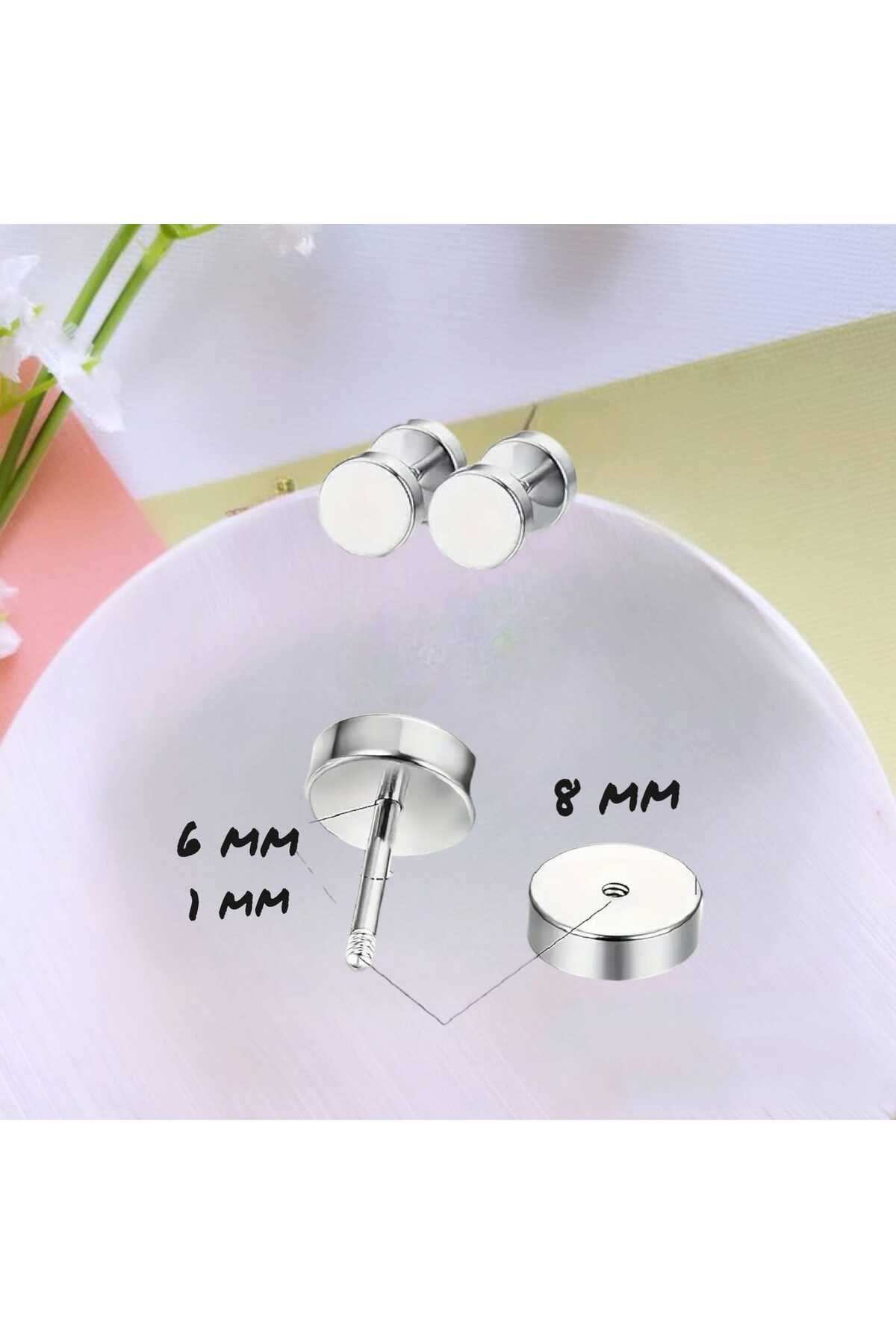 Unisex Paslanmaz Çelik Küpe