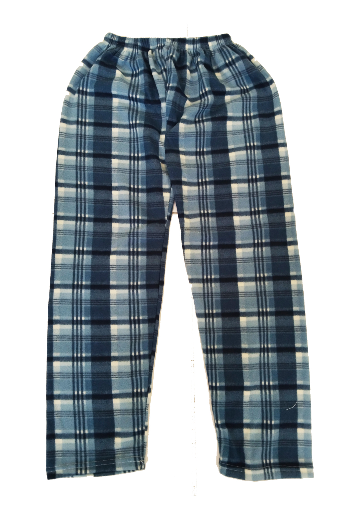 Unisex Polar Pijama Altı Termal Özellikli Mavi Ekose Desenli Ev G Unisex Polar Pijama Altı Termal Özellikli Mavi Ekose Desenli Ev G