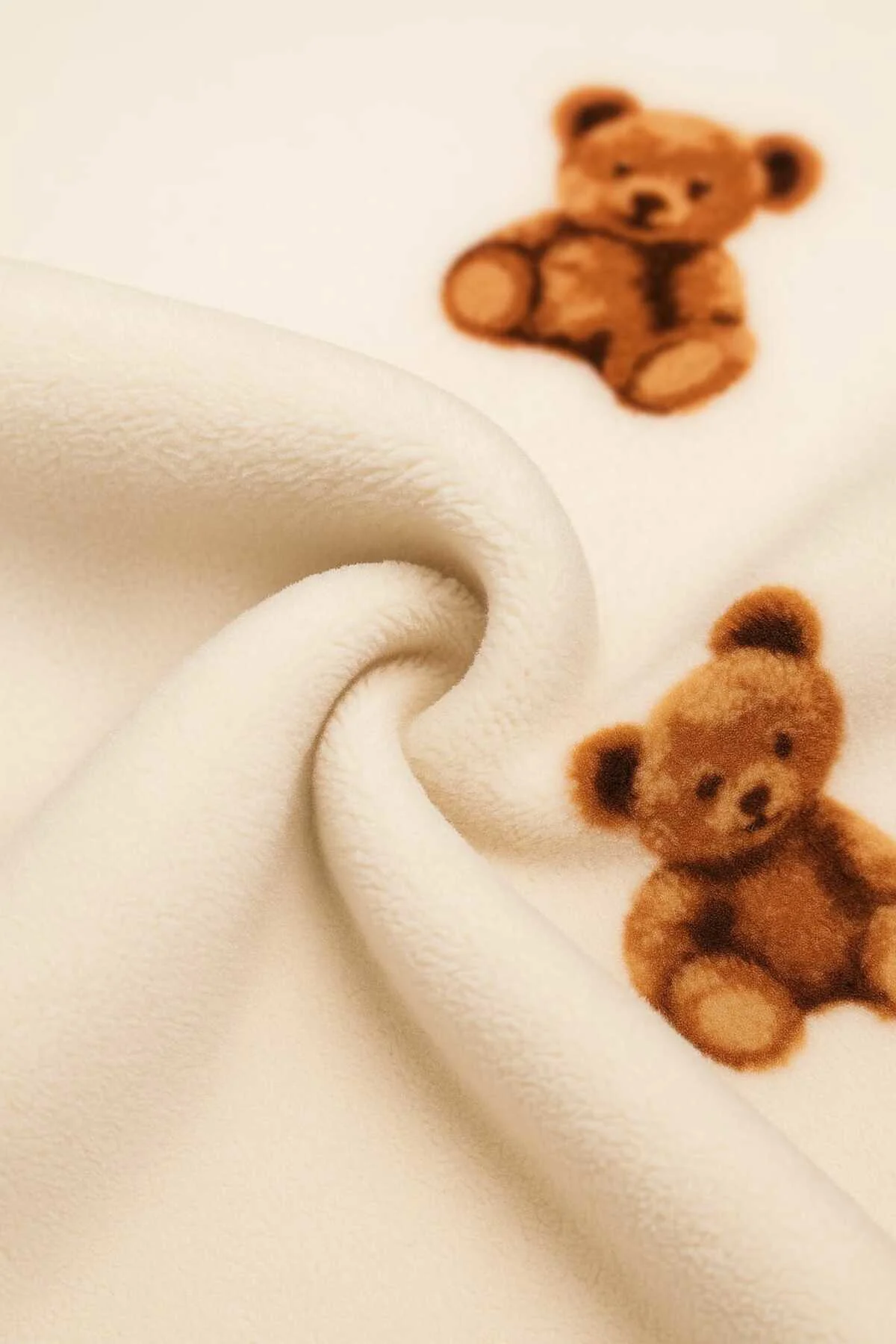 Unisex Polar Tüy Peluş Kışlık Çocuk ve Bebek Eşofman Takımı (1-4 