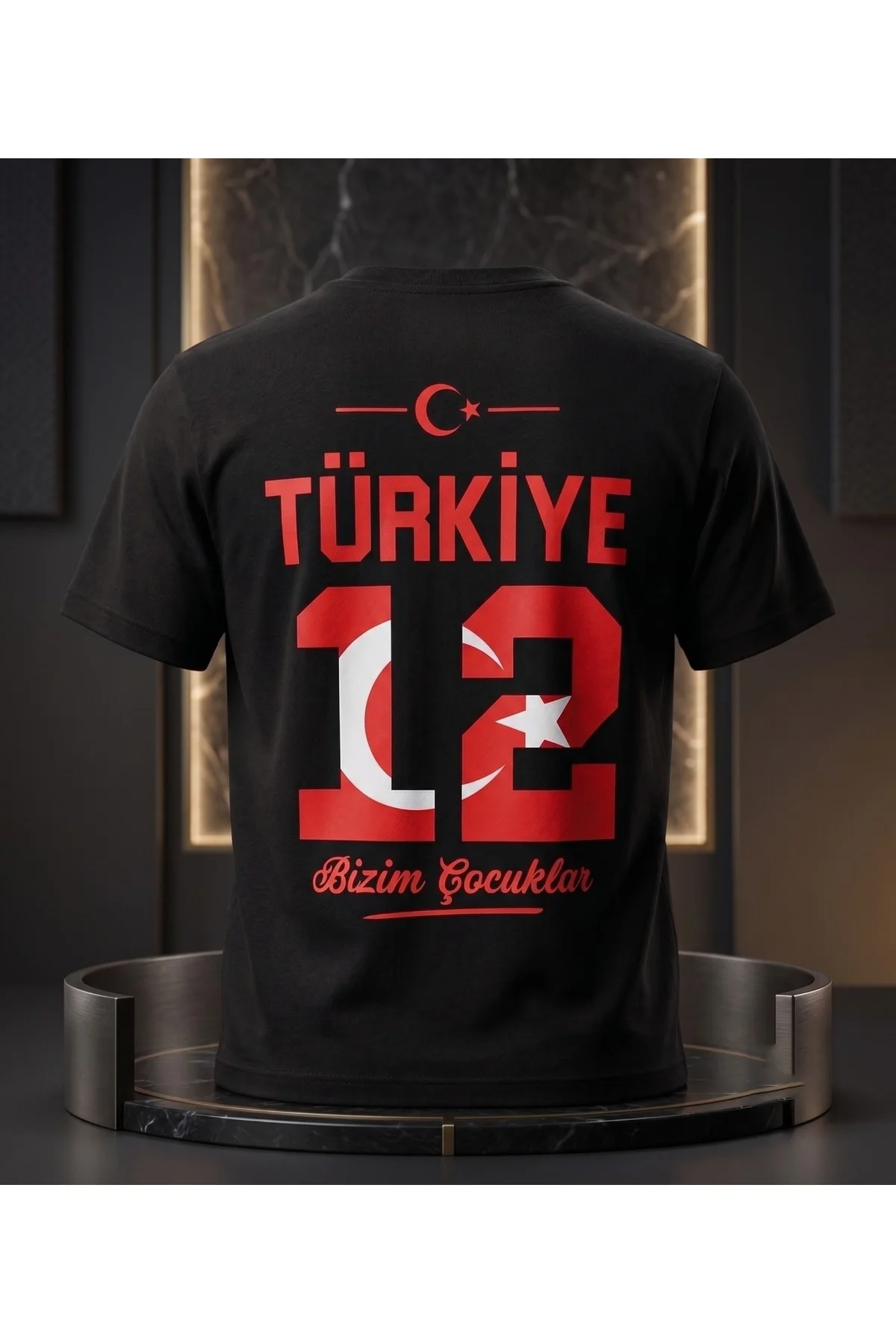 Unisex Regular Fit Türkiye Bizim Çocuklar Milli Takım Taraftar Ti
