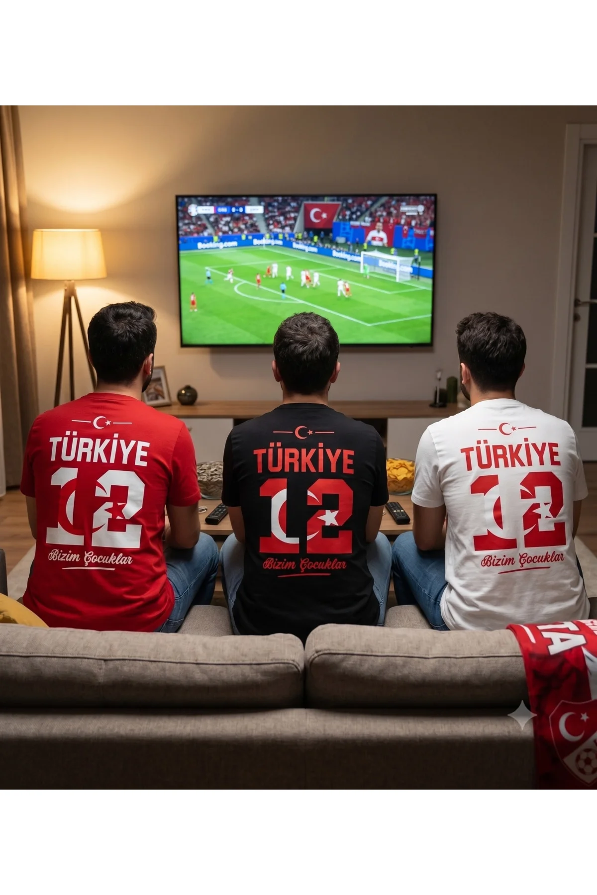 Unisex Regular Fit Türkiye Bizim Çocuklar Milli Takım Taraftar Ti