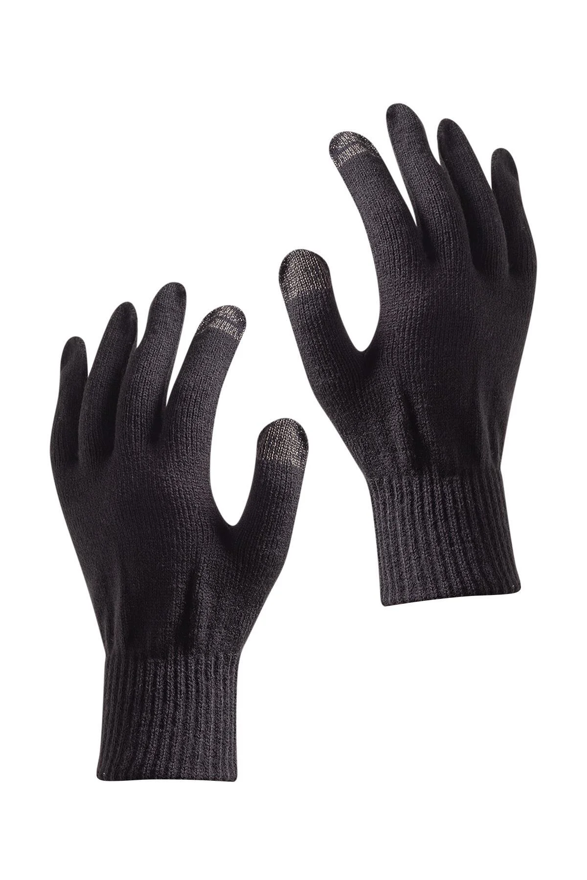 Unisex Rüzgar Geçirmez Esnek Kışlık Soft Parmak Touch Siyah Eldiv